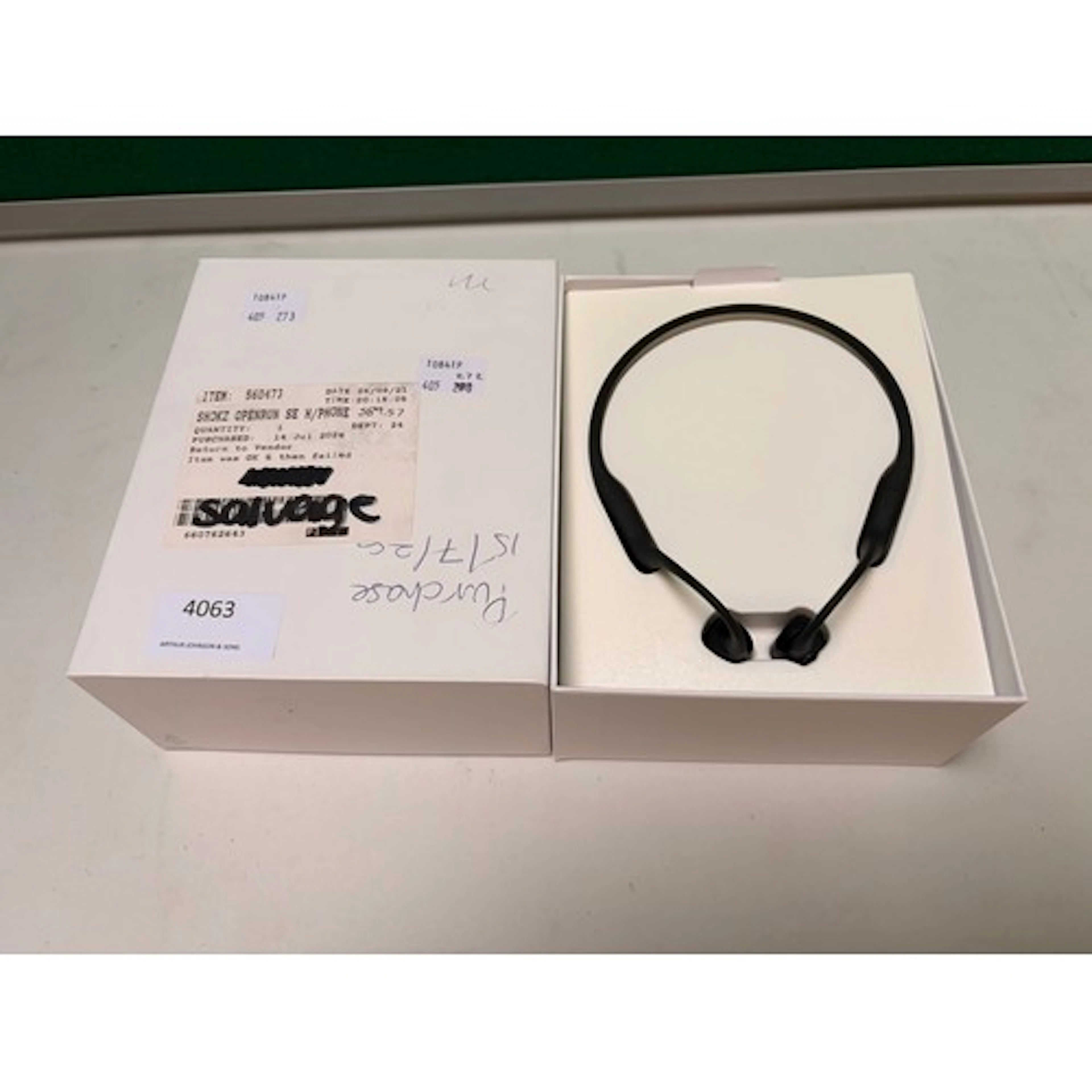 A pair of Shokz Openrun Se head phones comet grey (405-261) ...
