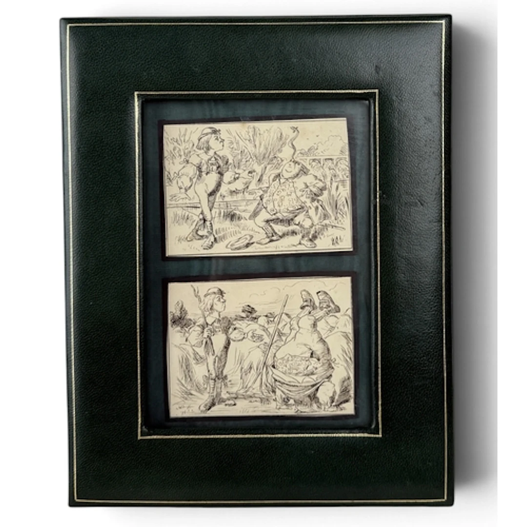 JOHN TENNIEL (BRITISH 1820-1914): TWO CARICATURES Pen and in...
