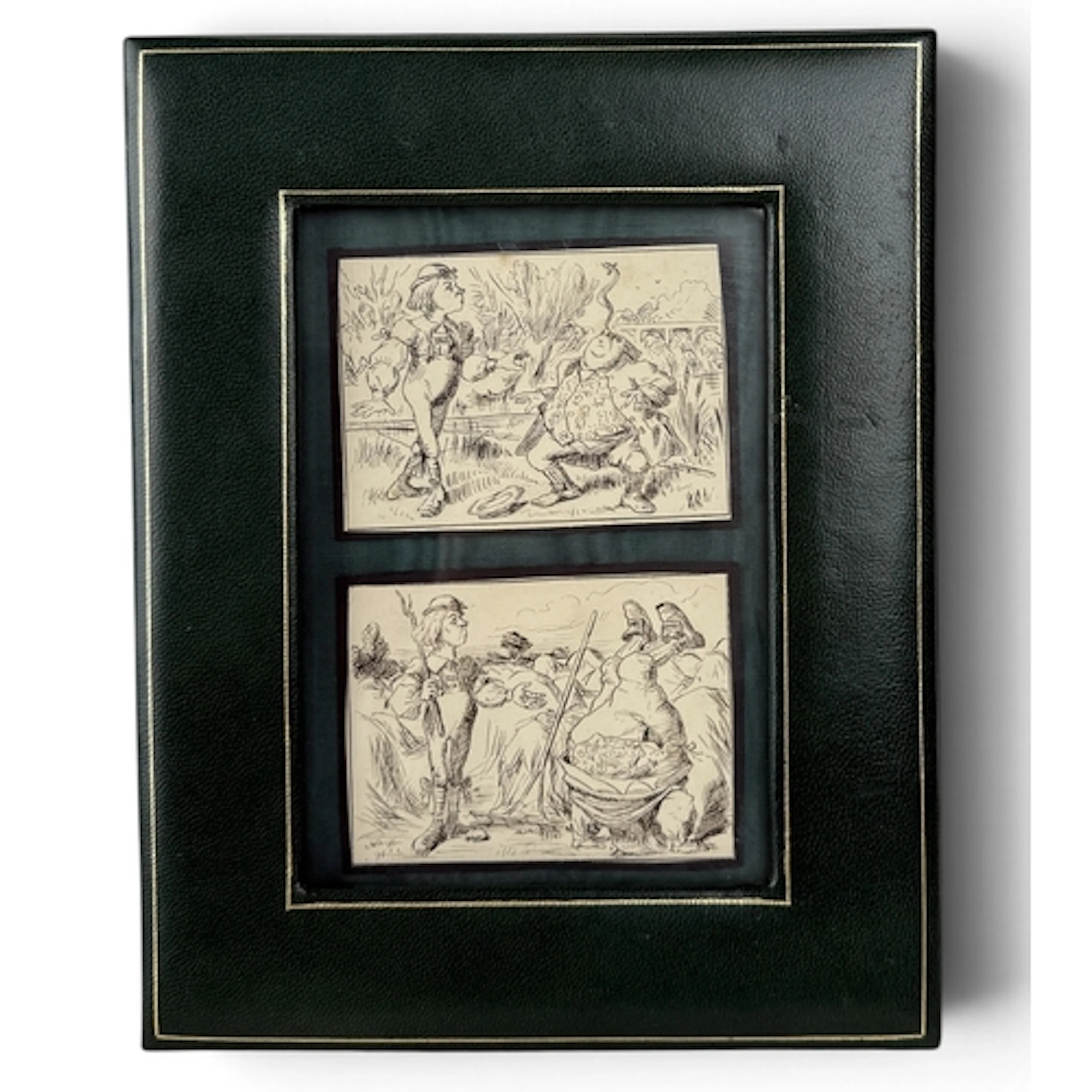 JOHN TENNIEL (BRITISH 1820-1914): TWO CARICATURES Pen and in...