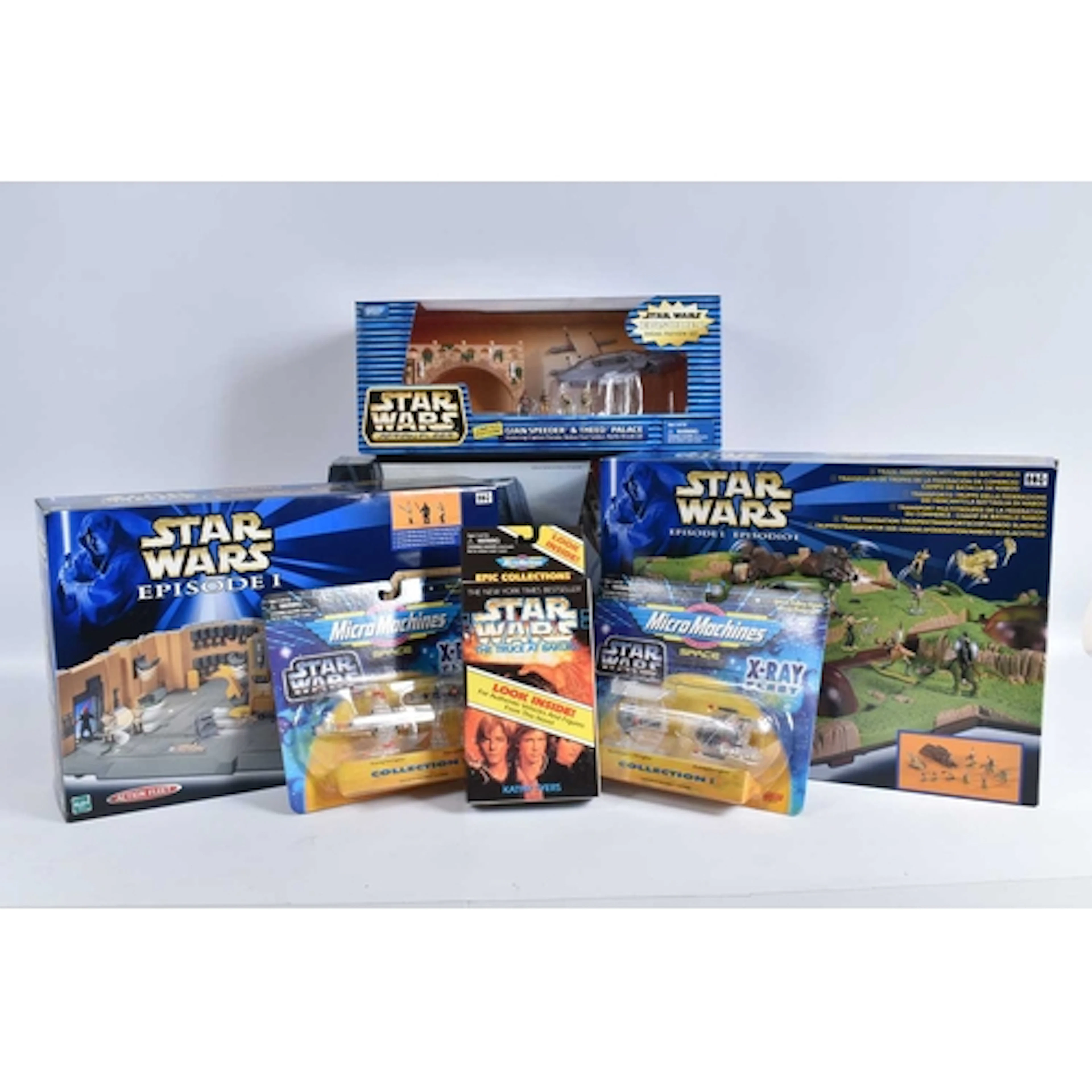 A COLLECTION OF BOXED GALOOB STAR WARS MICRO MACHINES AND AC...