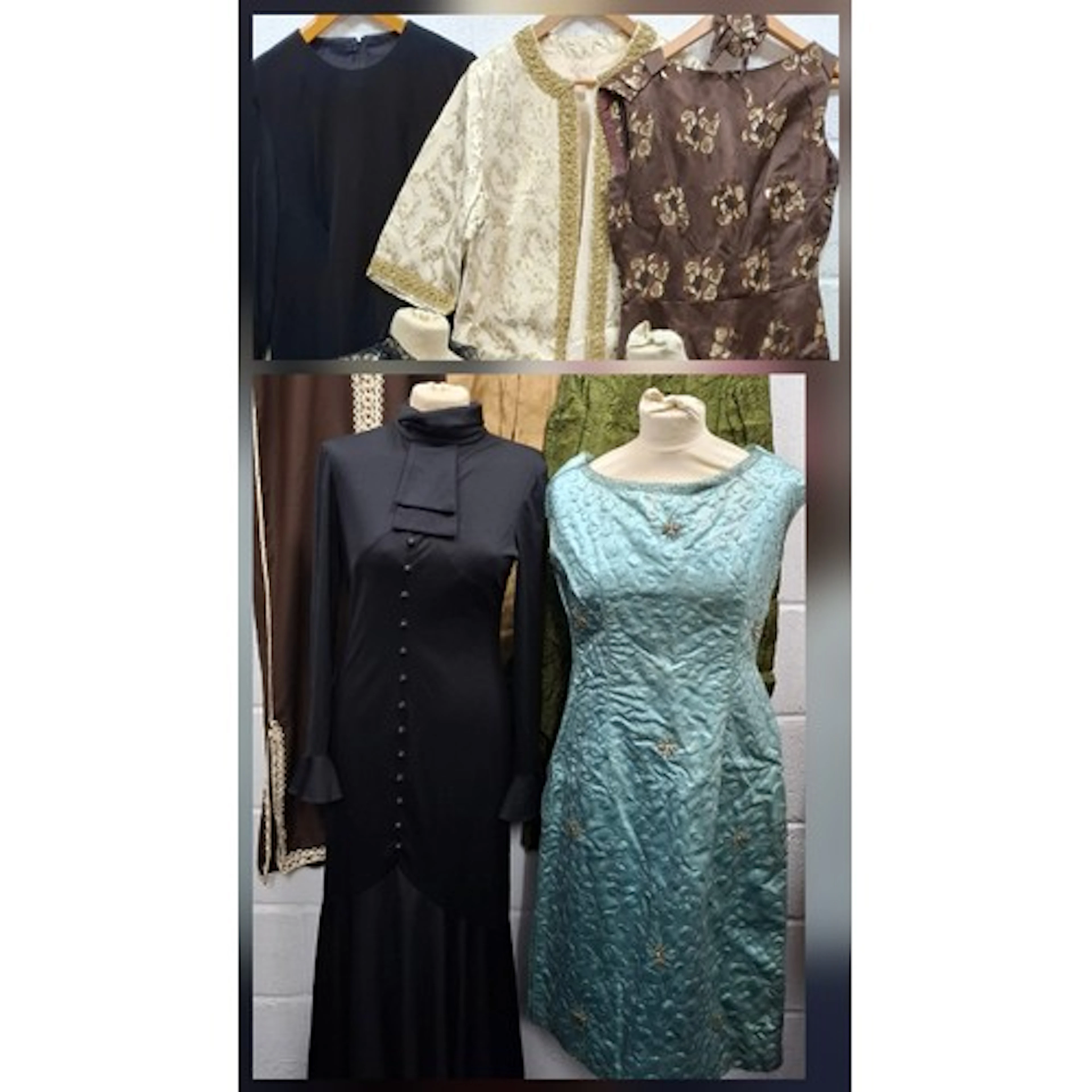 A group of 1940's-70's ladies clothing to include a Robert D...