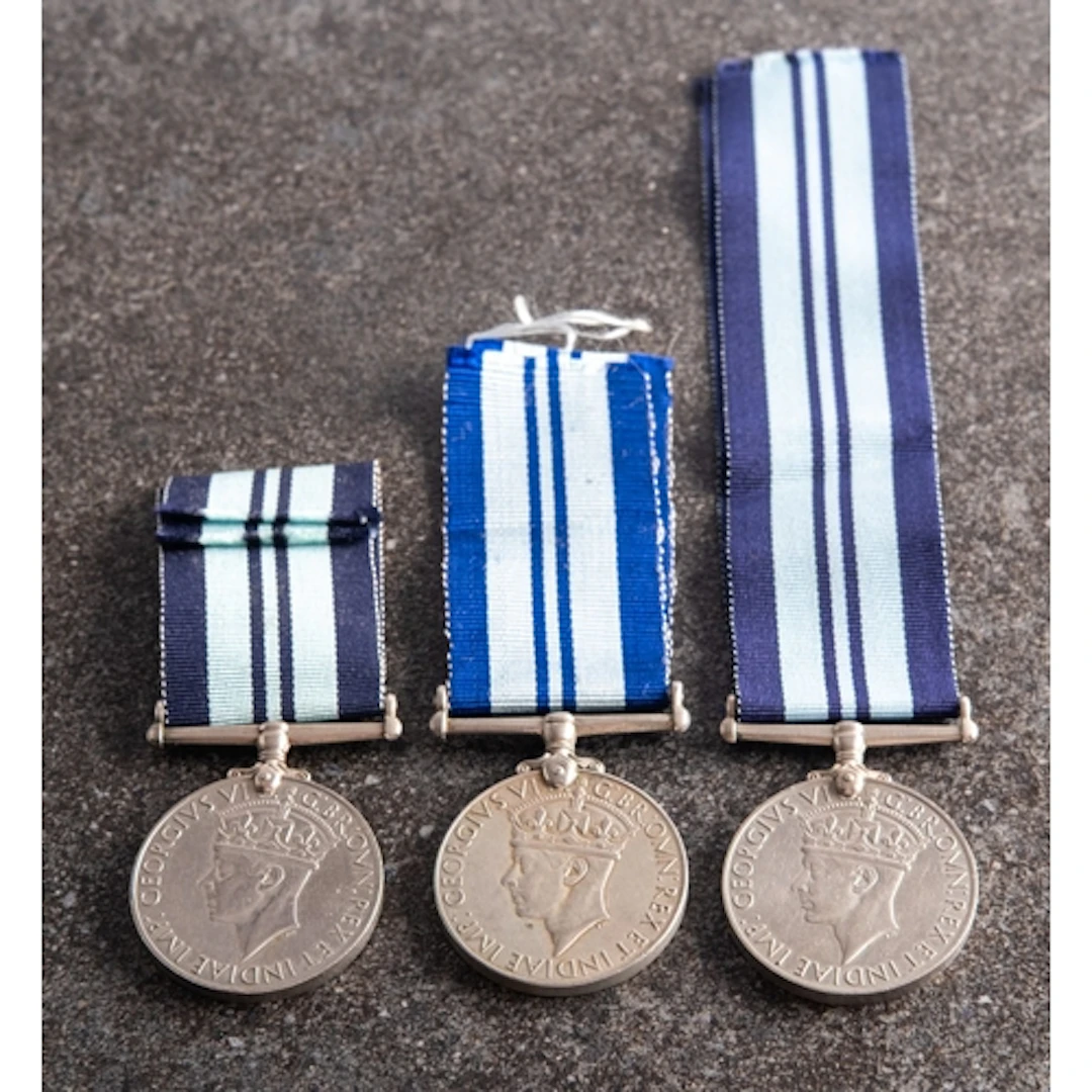 Three KGVI India Service Medals, unnamed