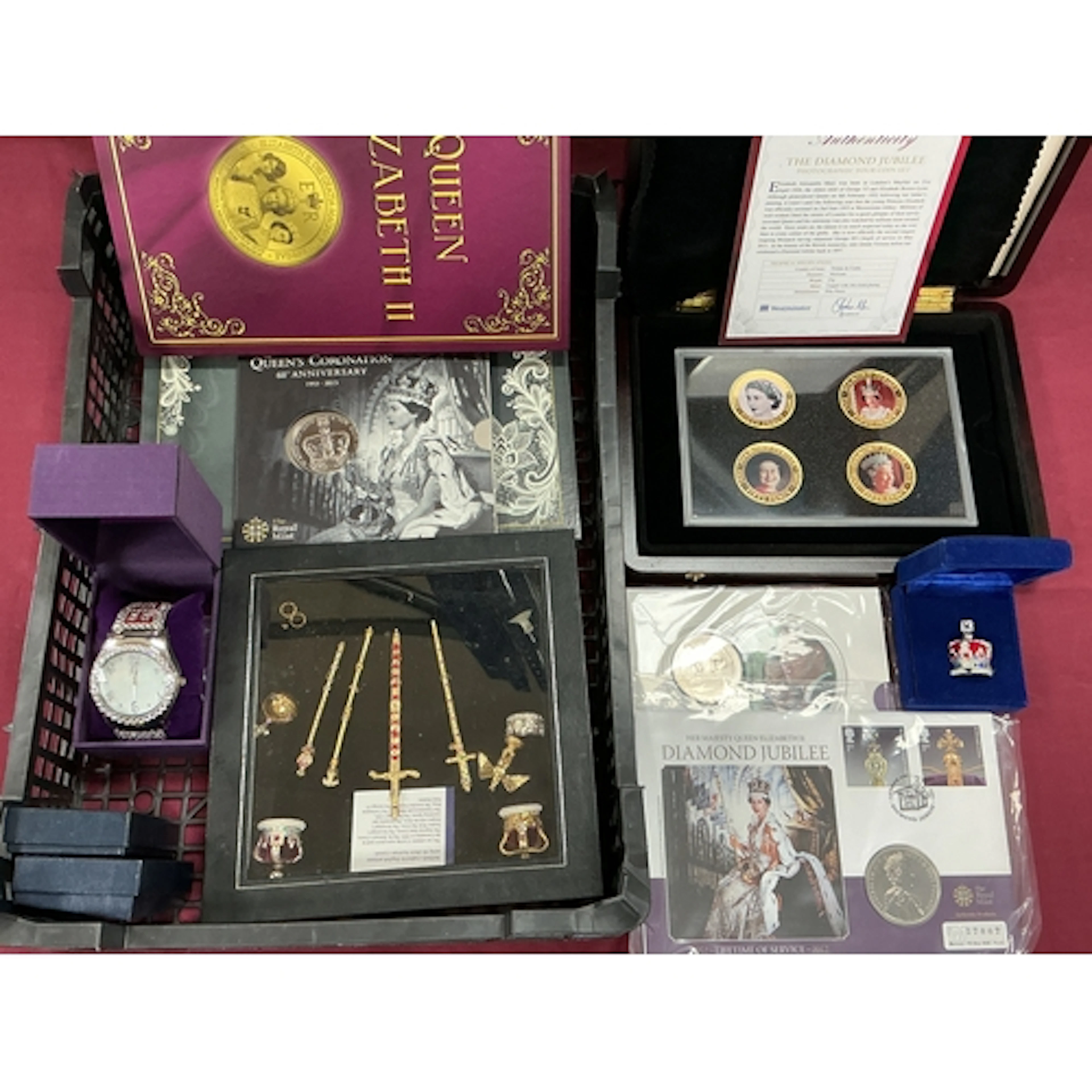 Large Collection Of Royal Family Themed Coins, includes comm...