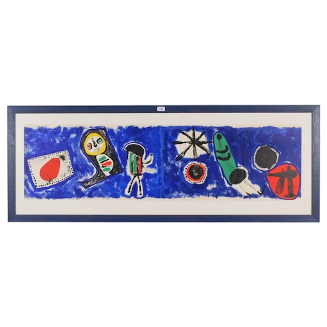Joan Miro, Nocturne, original 1953 lithograph, Derriere Le M...