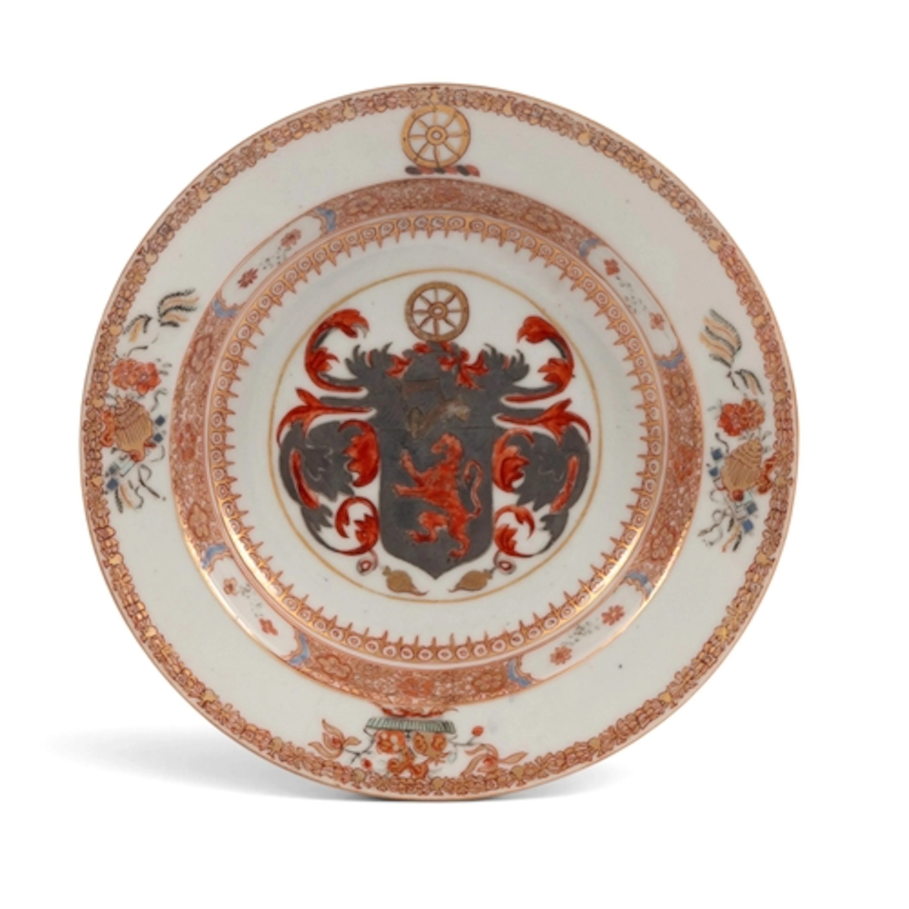A small Chinese armorial shallow bowl or dish, c.1723 (Qianl...