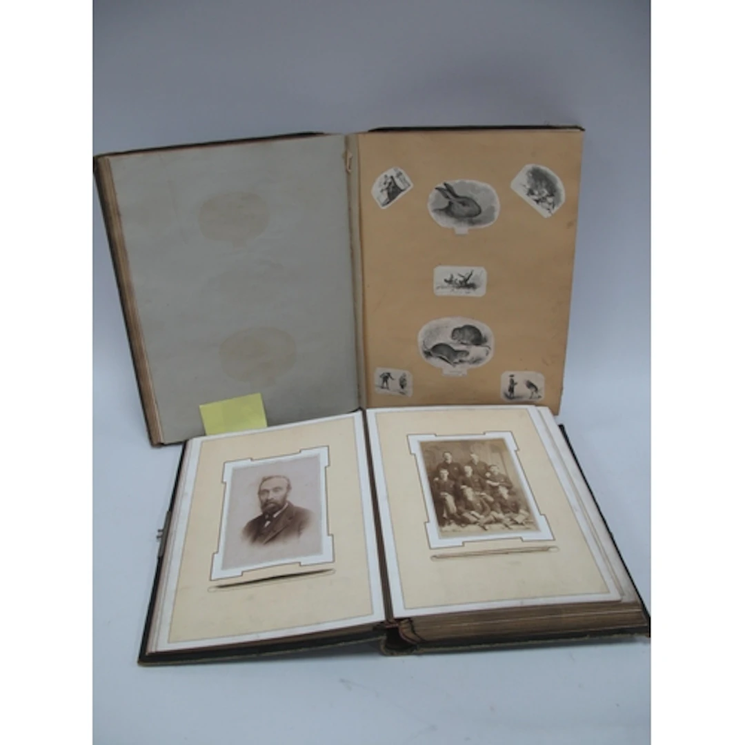 Early XX Photo Album containing many period family portrait ...