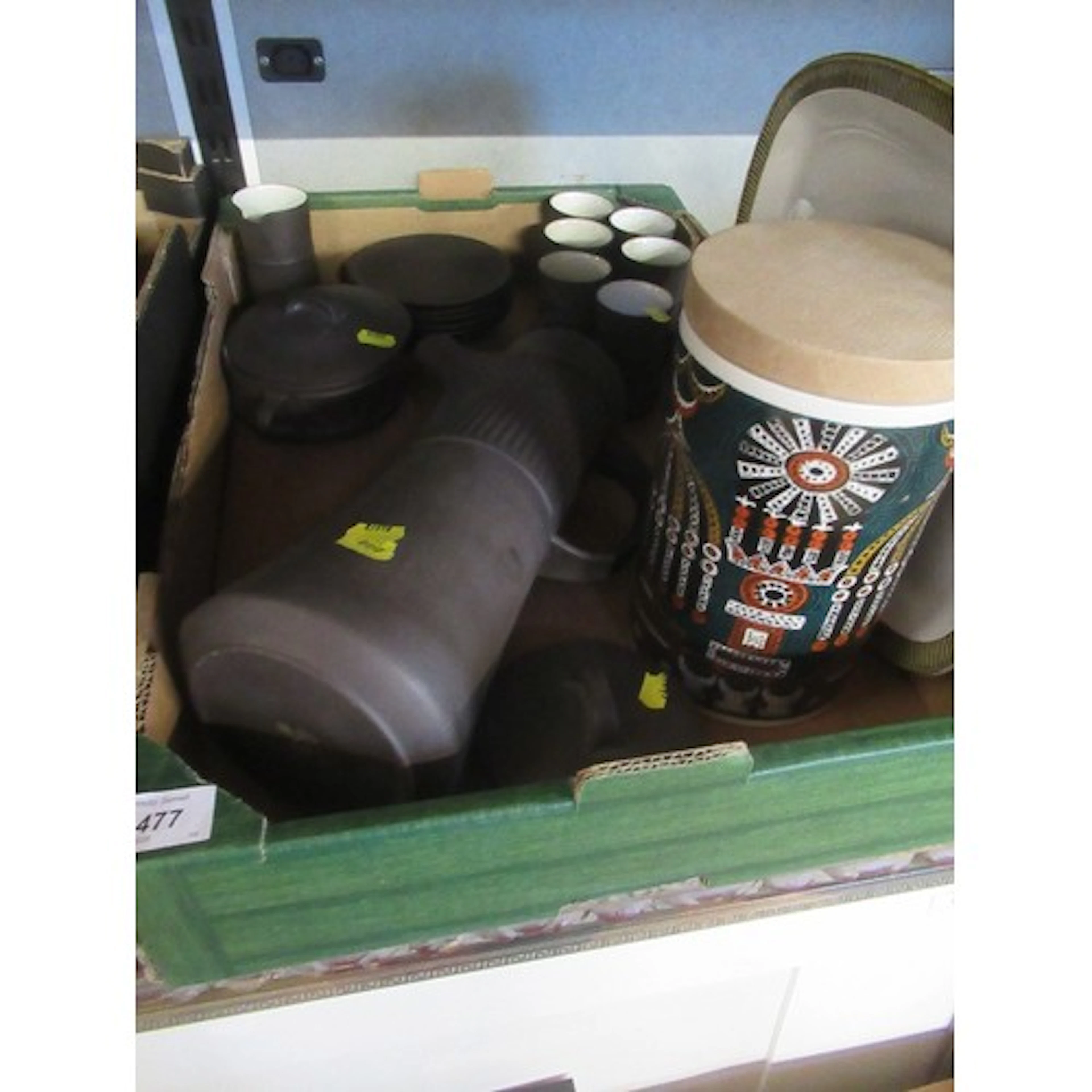 A box to include Dansk Coffee set, Pool plate and Portmeir...