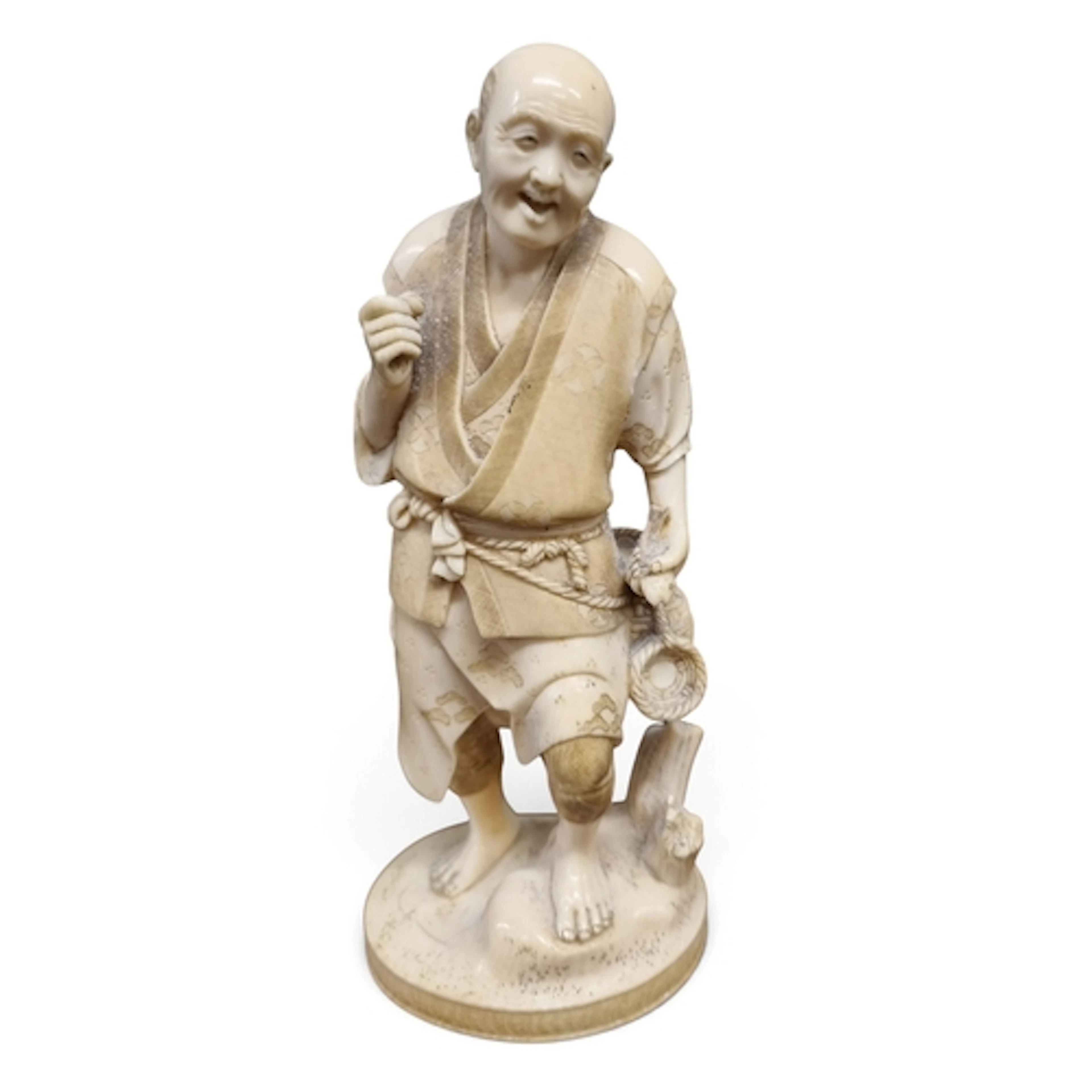 A good early to mid 19th Century Oriental Bone Figure of a M...