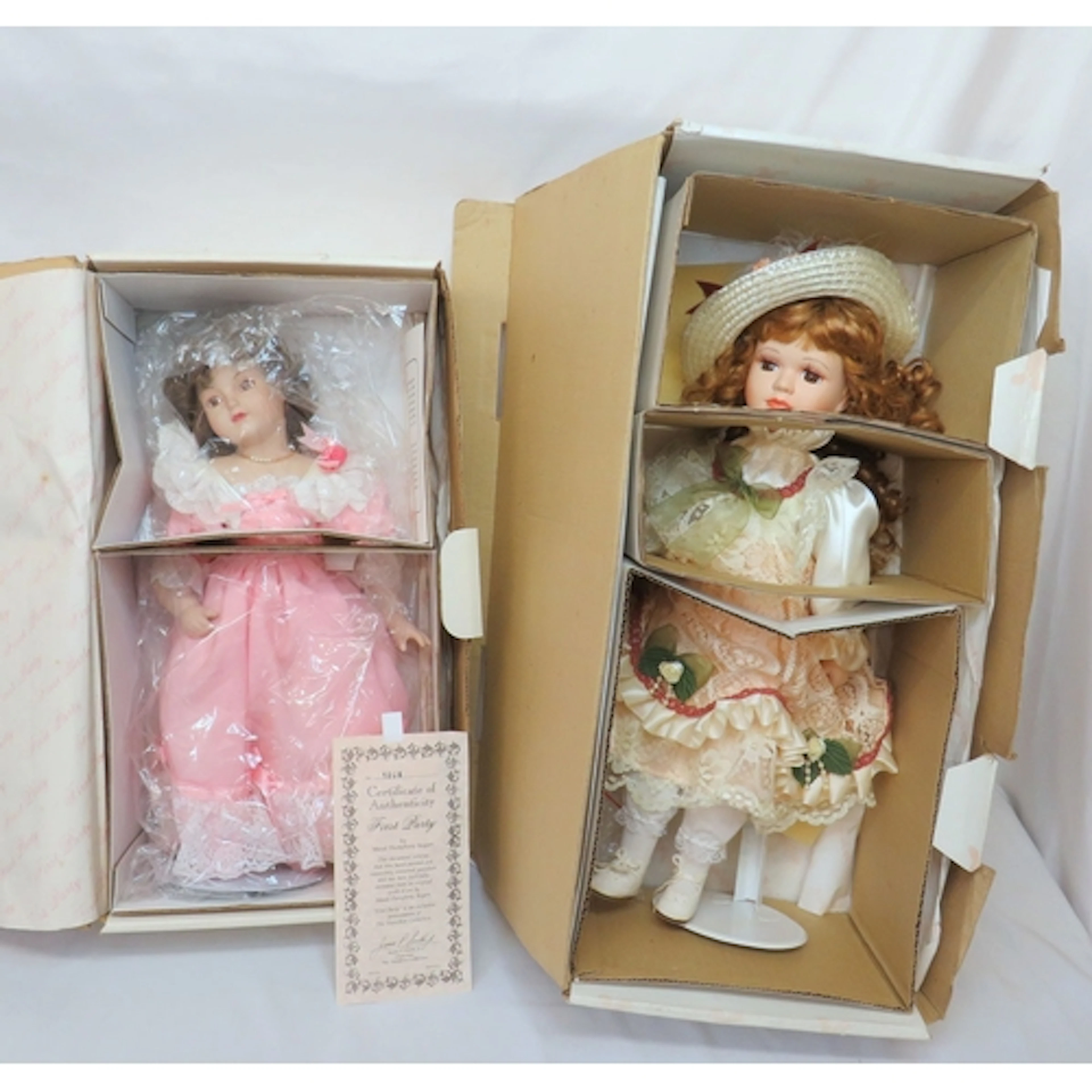 2 Collectors Dolls: Maud Humphrey Bogart 'First Party' with ...