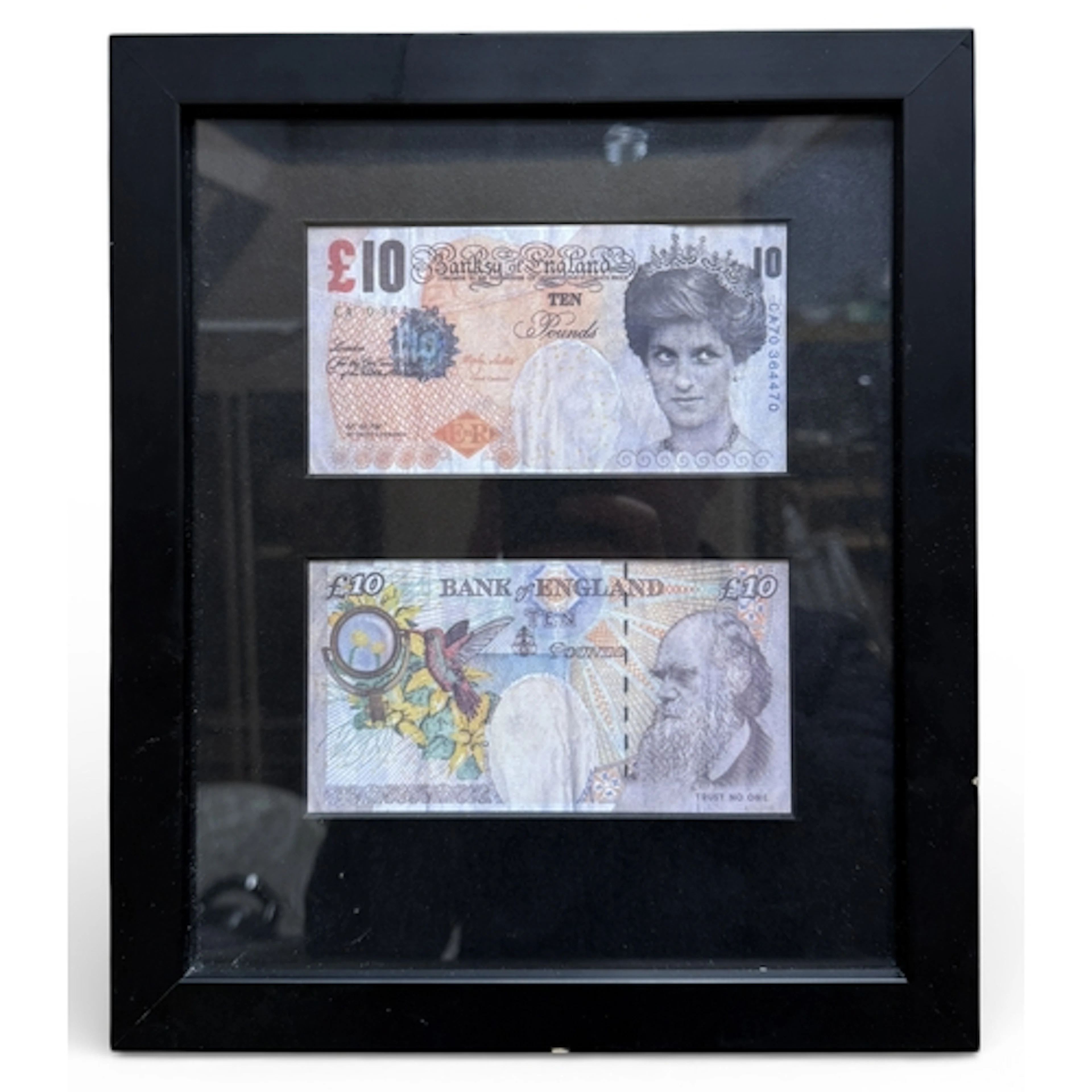 BANKSY: A 'DI-FACED TENNER' TOGETHER WITH A CHARLES DARWIN '...