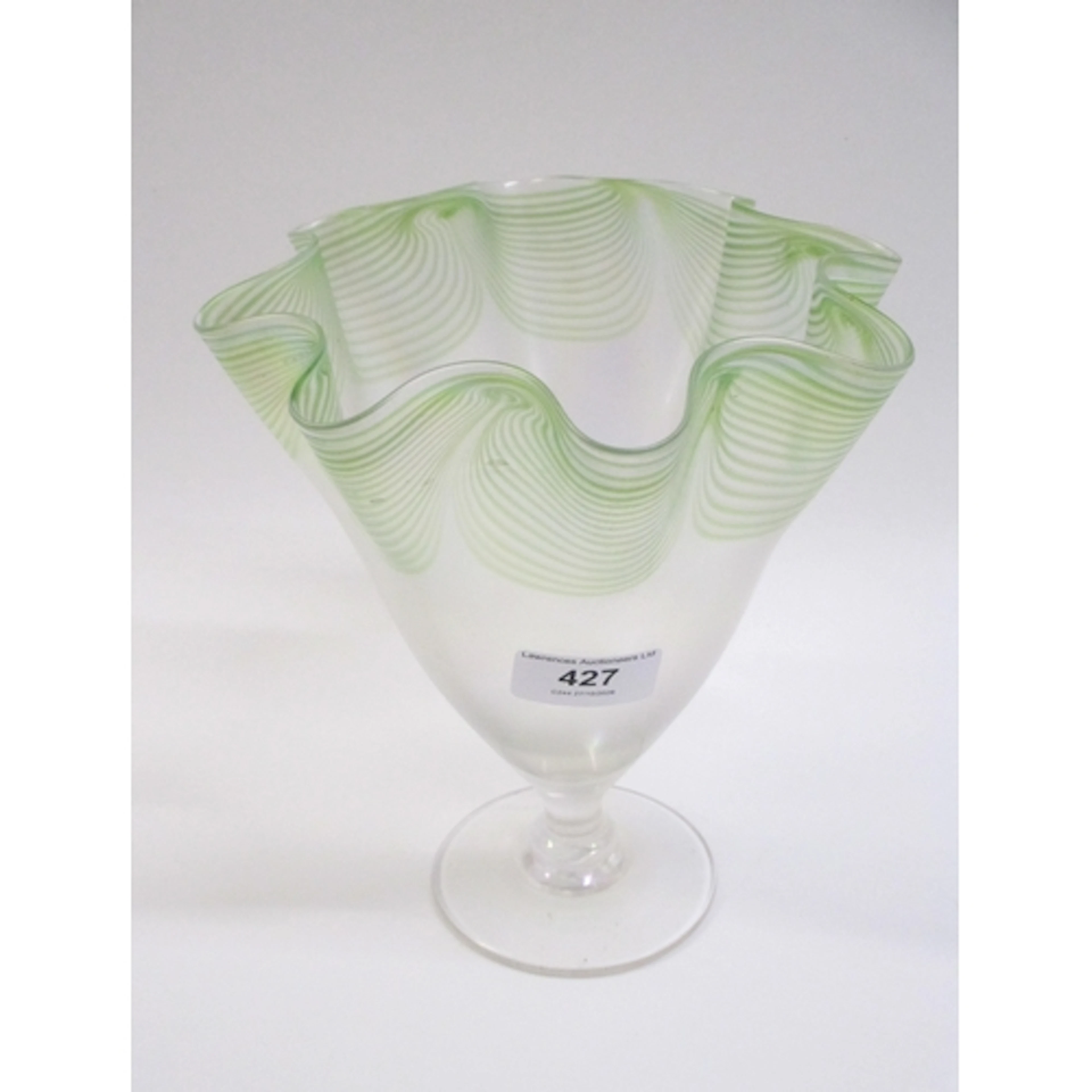 John Walsh-Walsh ' Fazzoletto ' opalescent glass vase, circa...