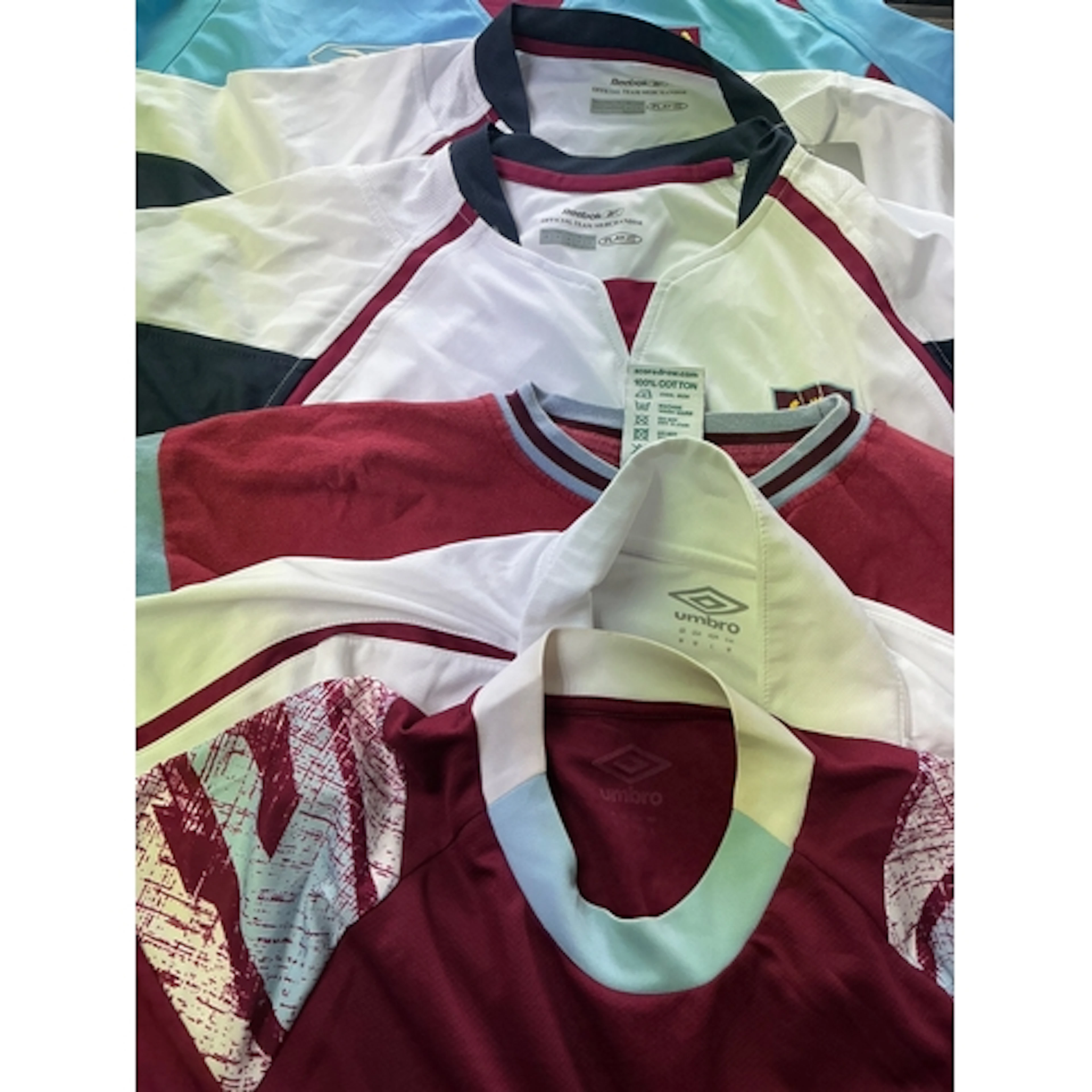 West Ham Football Shirt + Garment Collection: A selection of...