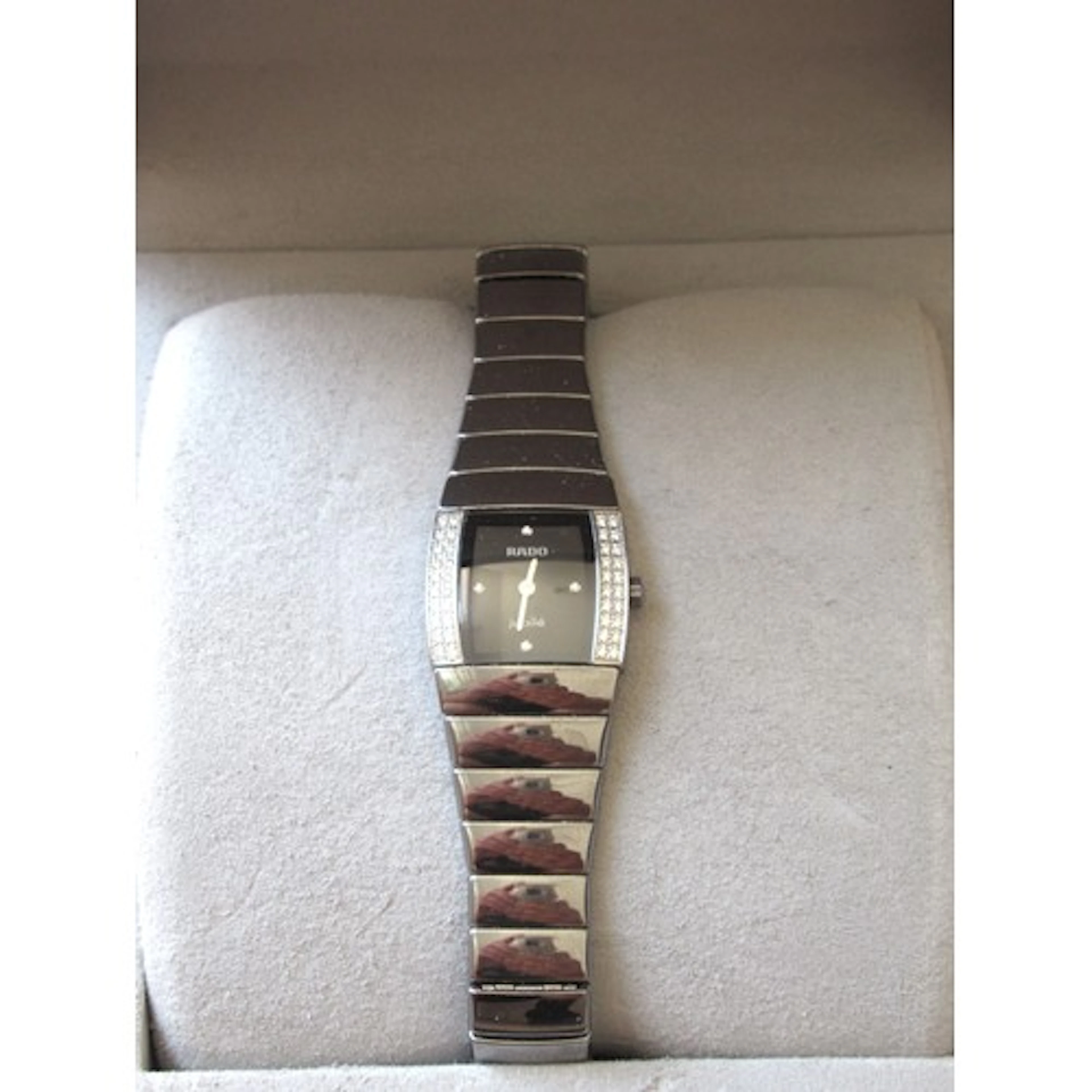Ladies Rado Sintra Jubilee Diamond wristwatch with black cer...