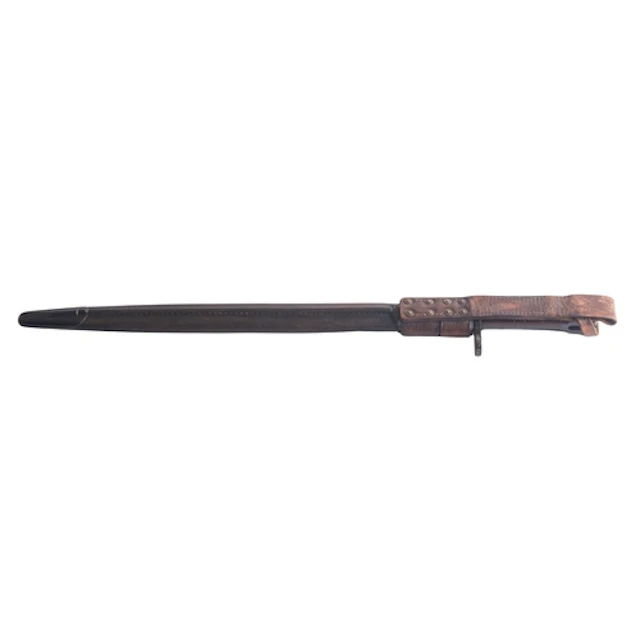 A WWI USA Remington 1907 pattern bayonet in scabbard. Having...