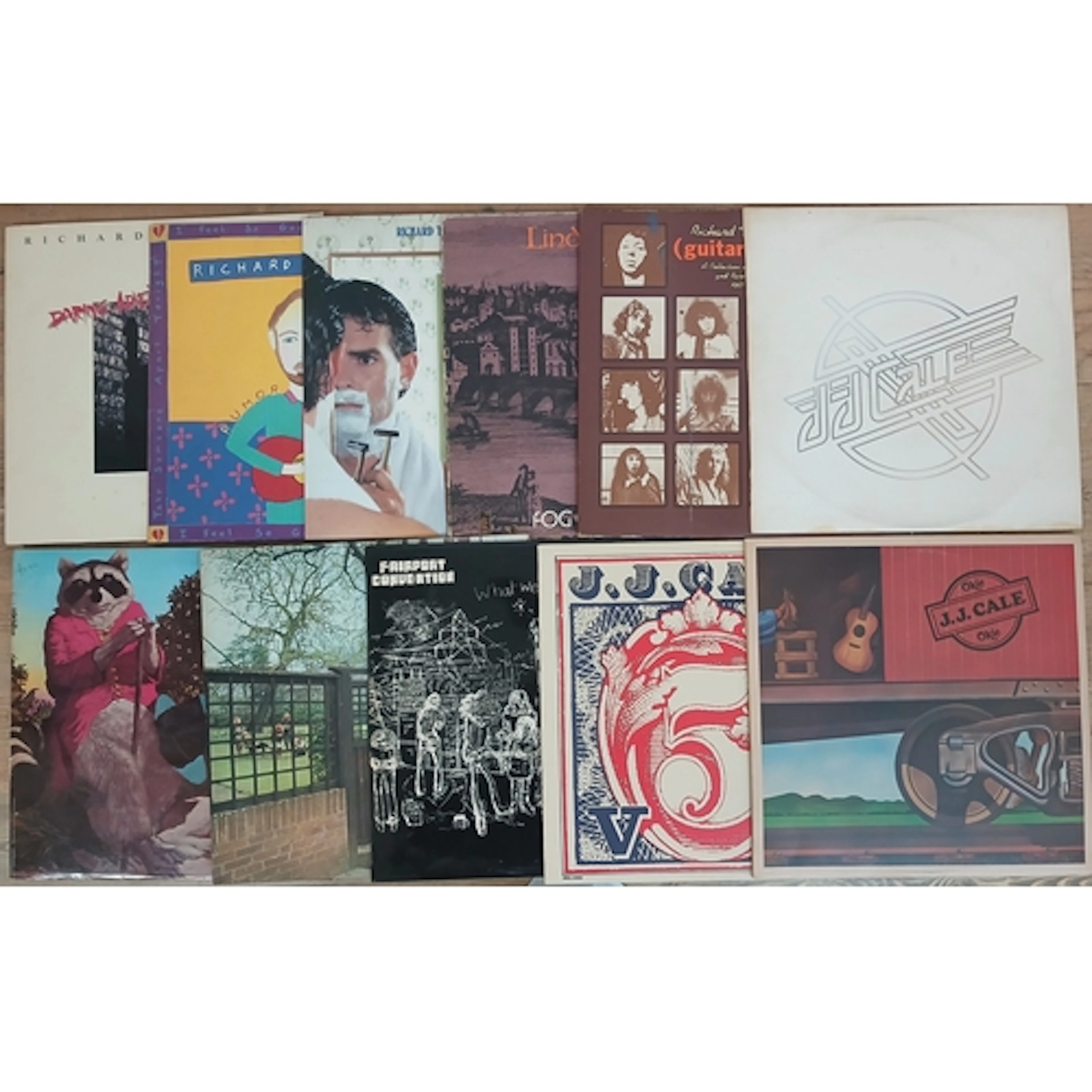 A group of 11 assorted LPs, Richard Thompson, Lindisfarne, J...