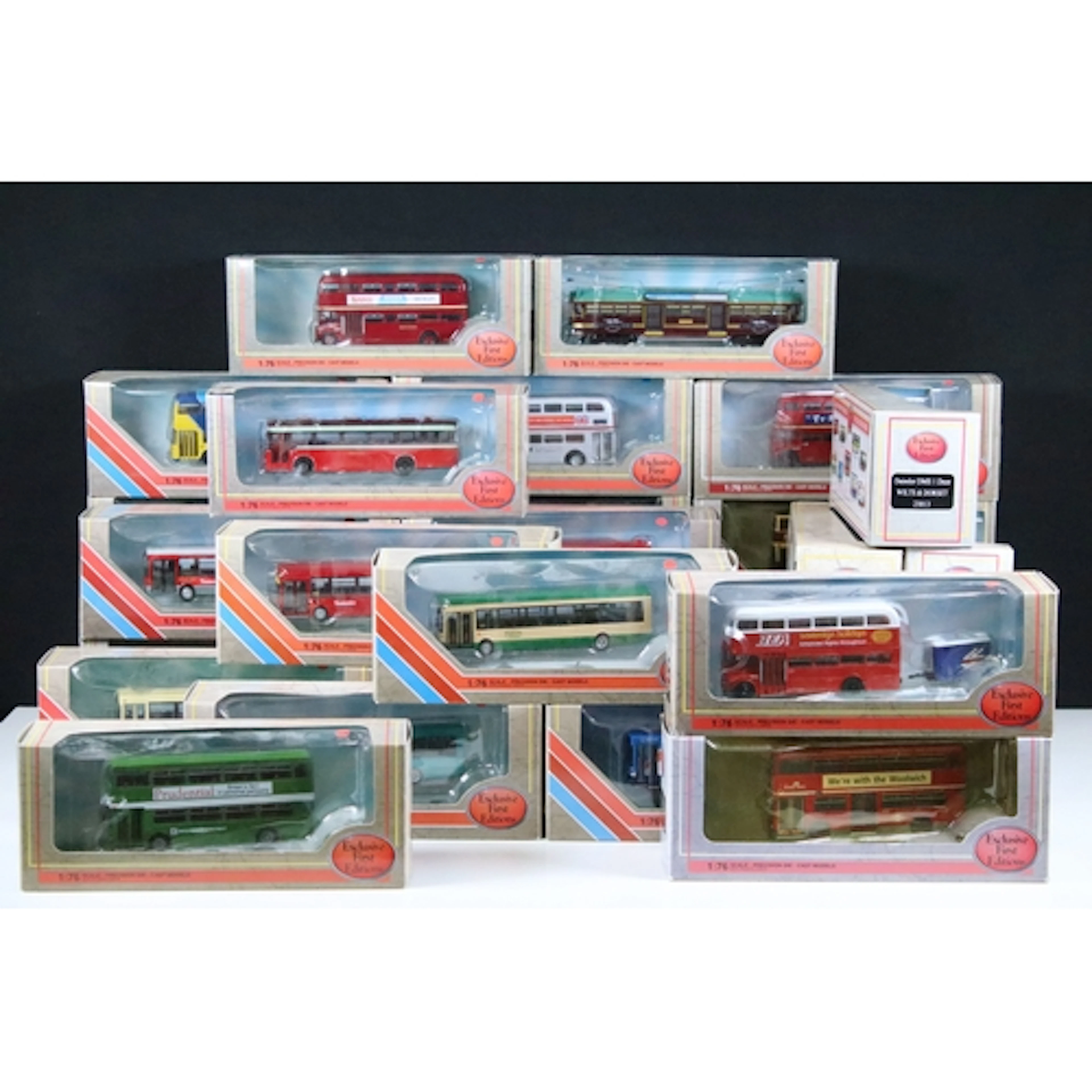 30 Boxed EFE Exclusive First Editions diecast model buses to...