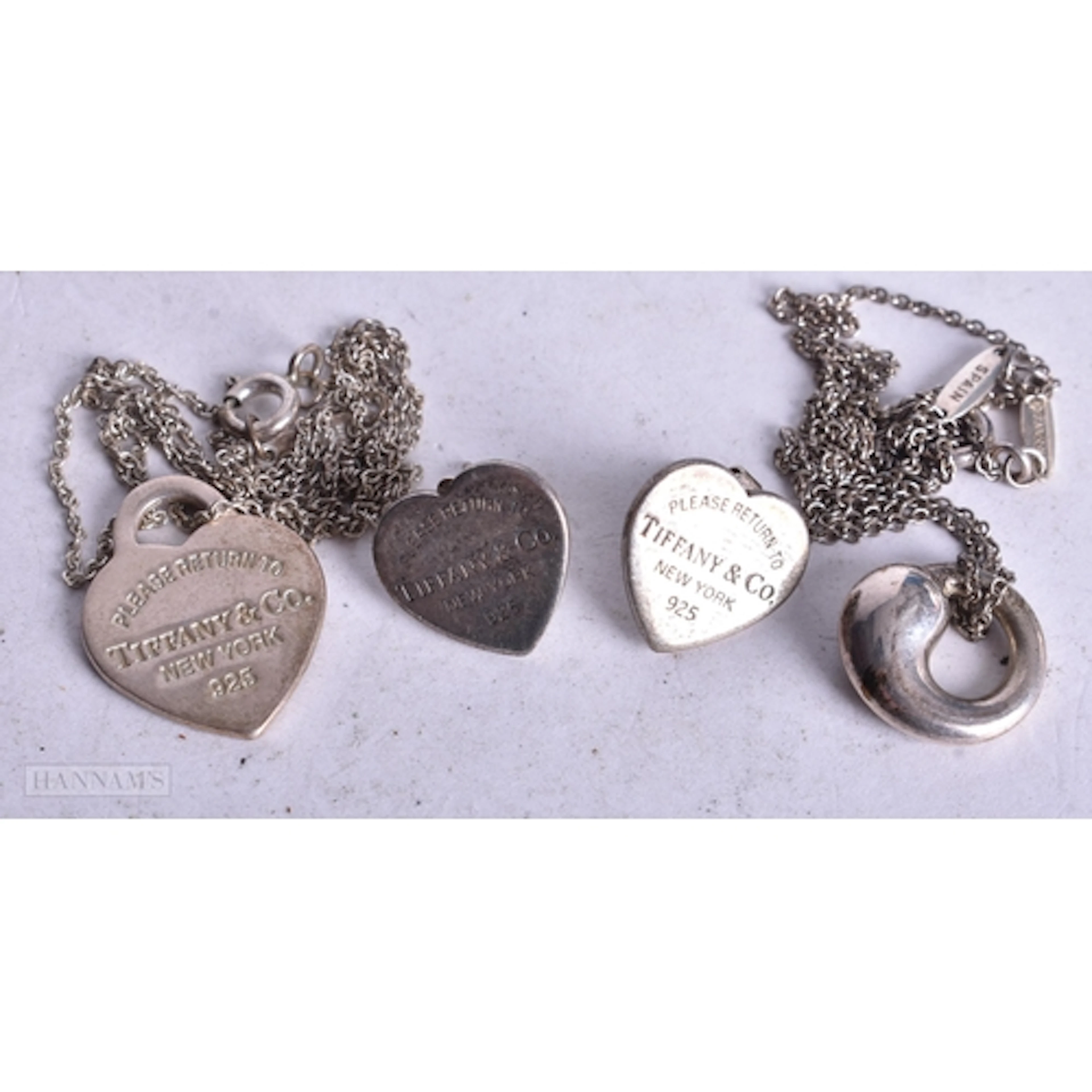 Collection of Sterling Silver Tiffany & Co Jewellery inc. El...