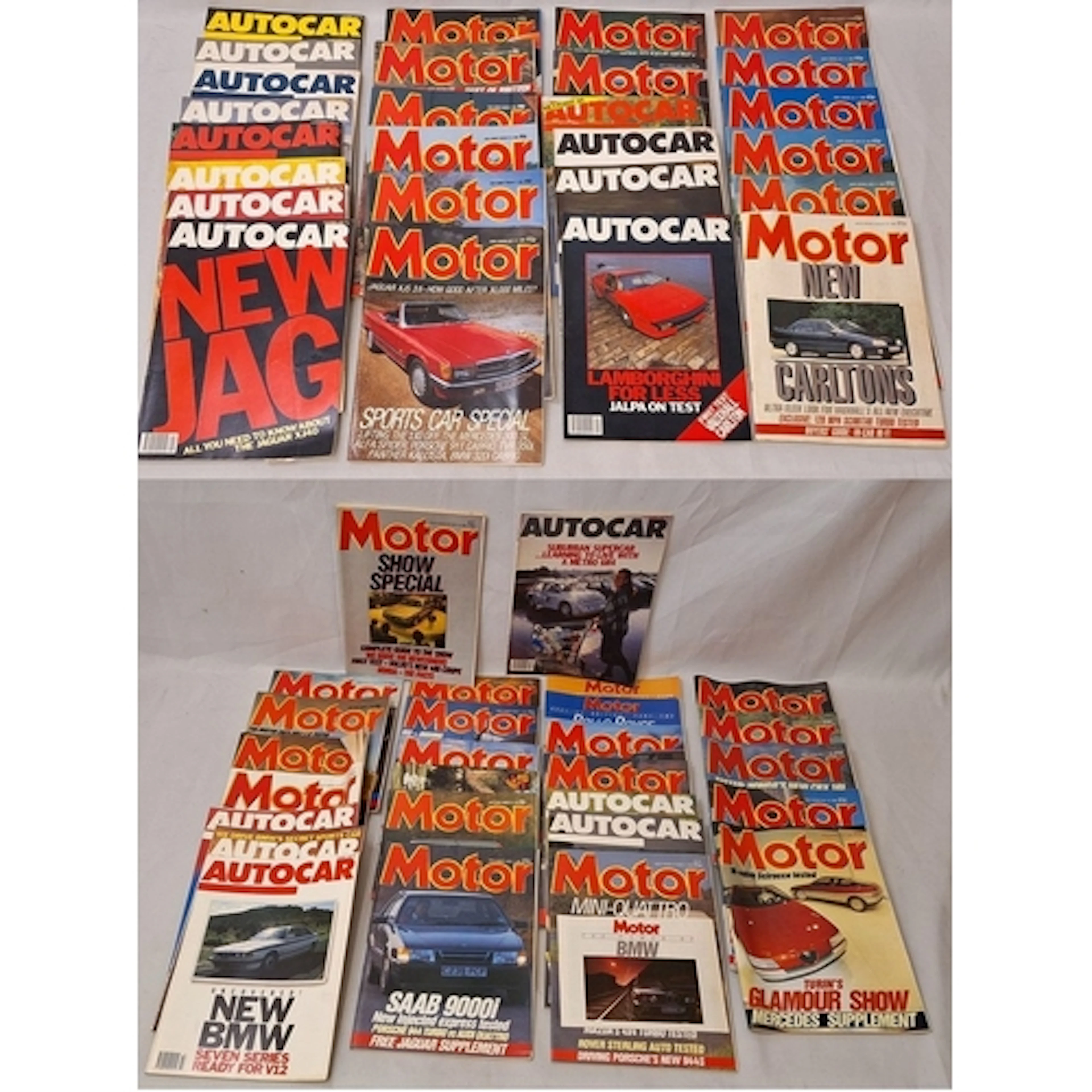 Vintage Car Magazines dating from 1980s incl. Motor & Auto C...
