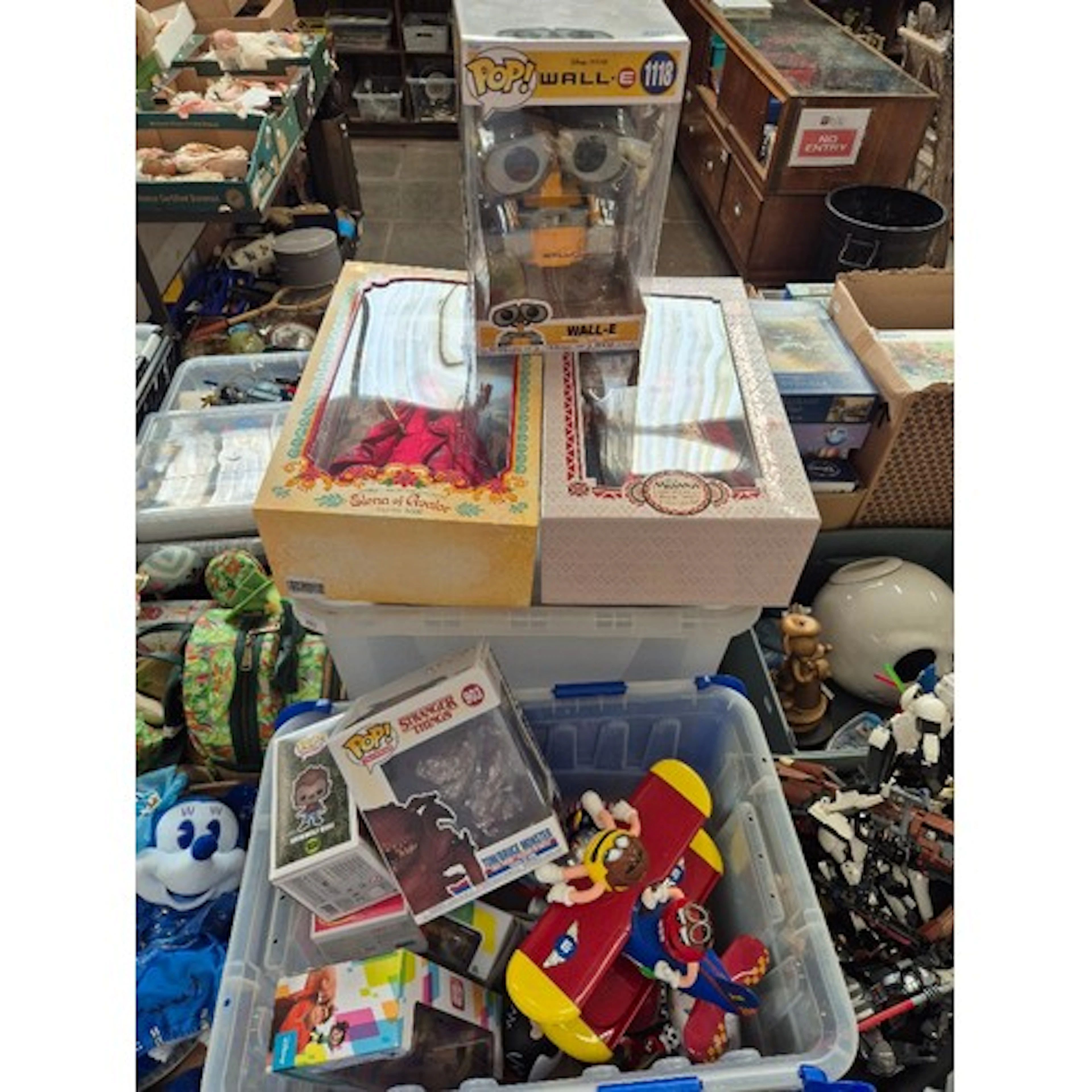 Two boxes of assorted mainly boxed toys to include Funko Pop...