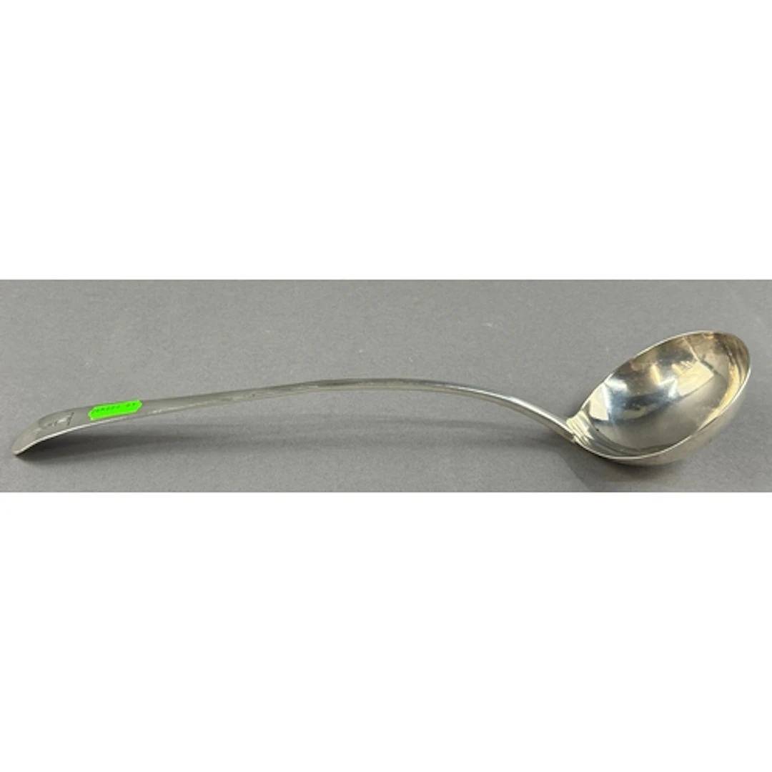 Silver: a George III Old English pattern ladle by Peter and ...