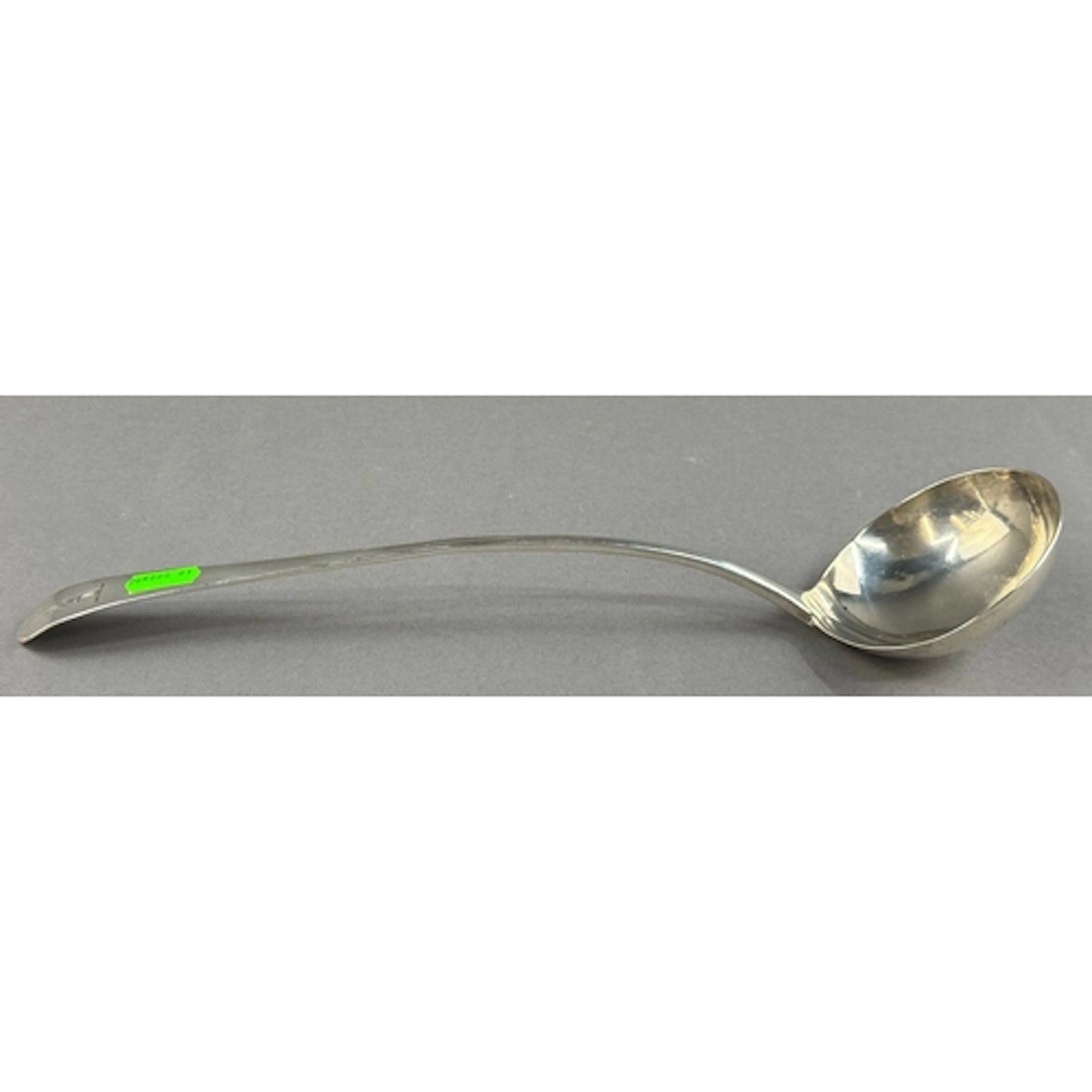 Silver: a George III Old English pattern ladle by Peter and ...