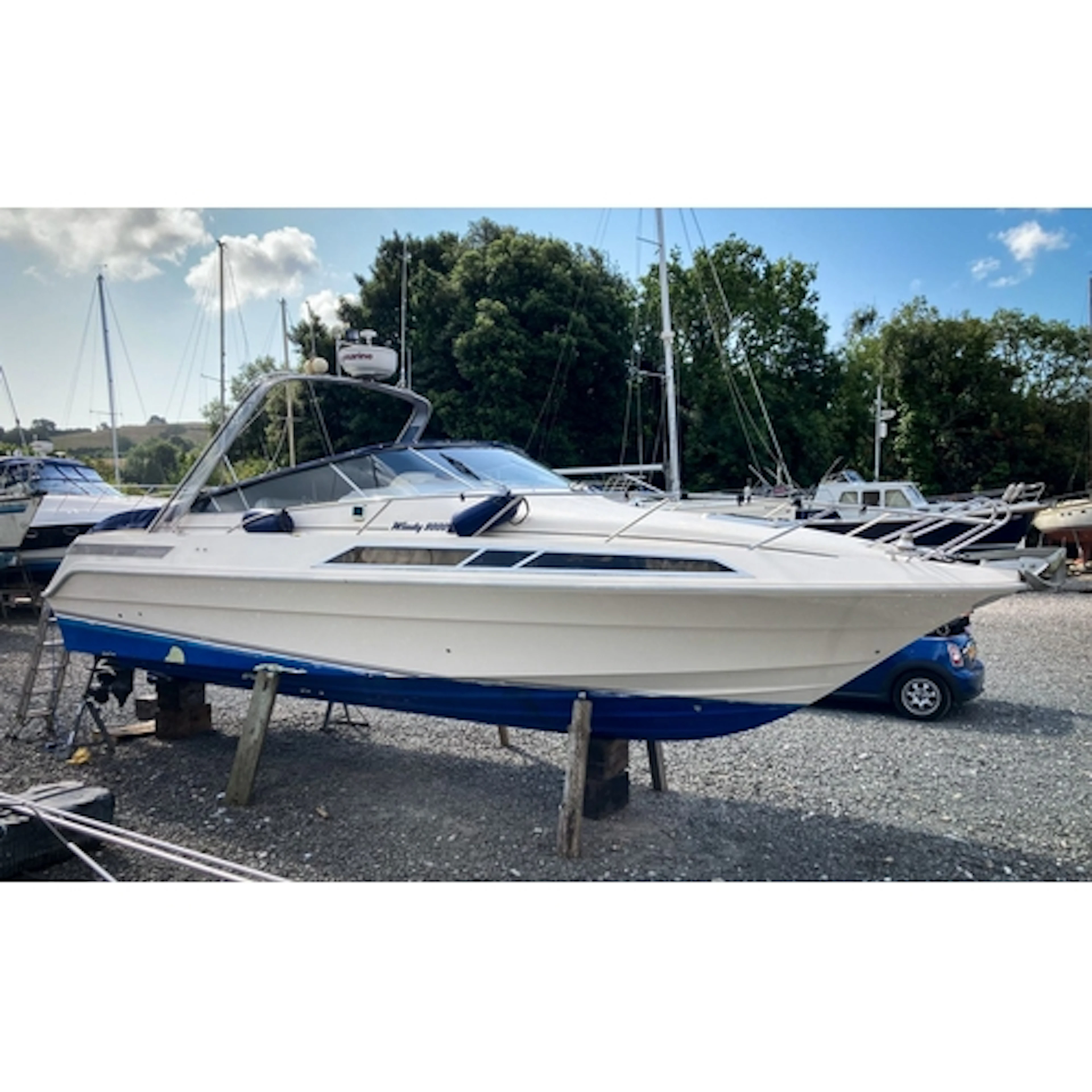 The M.V. Astrid; a Windy 9000 sports cruiser, Jan H Linge de...