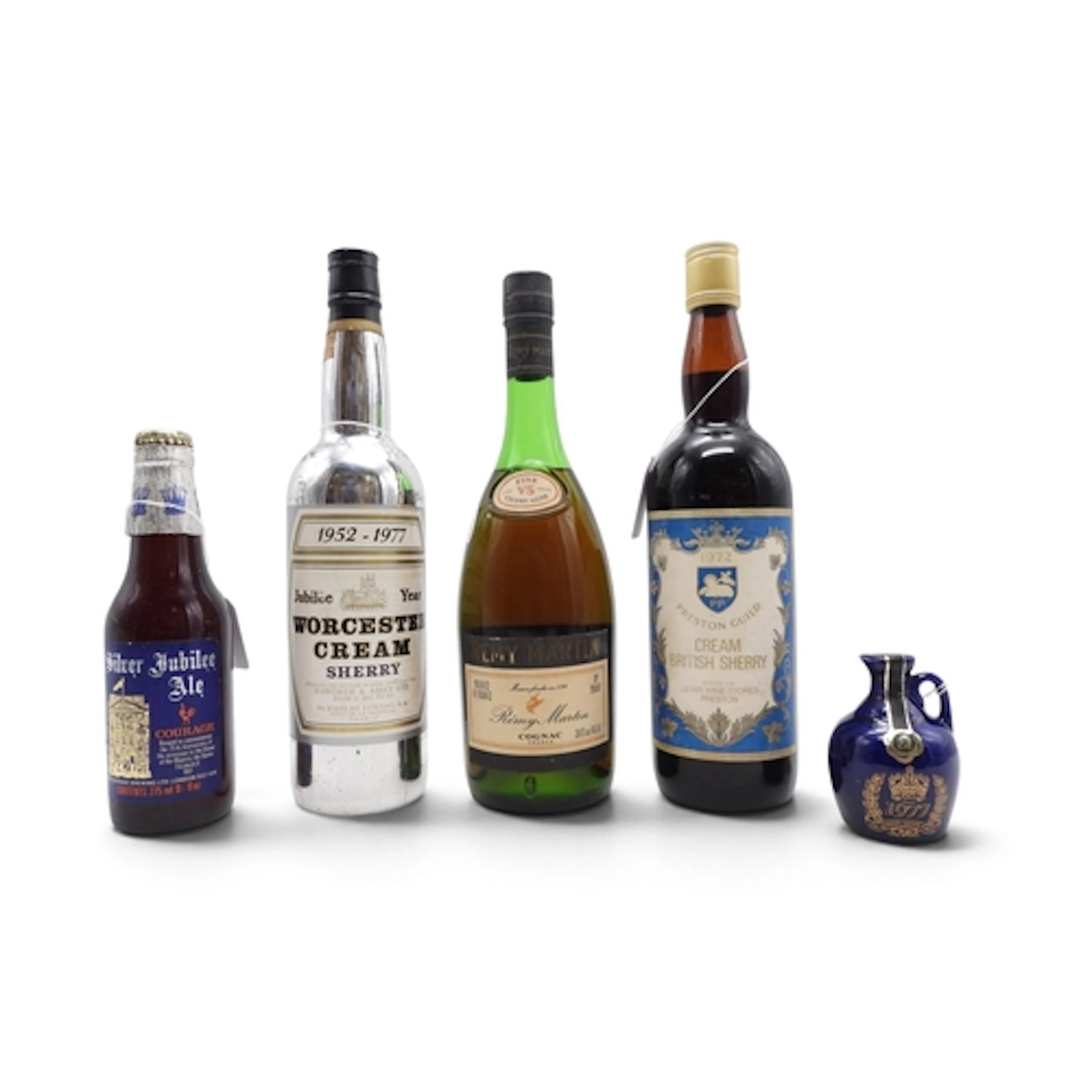 COGNAC & SHERRY - Three bottles to include REMY MAR...