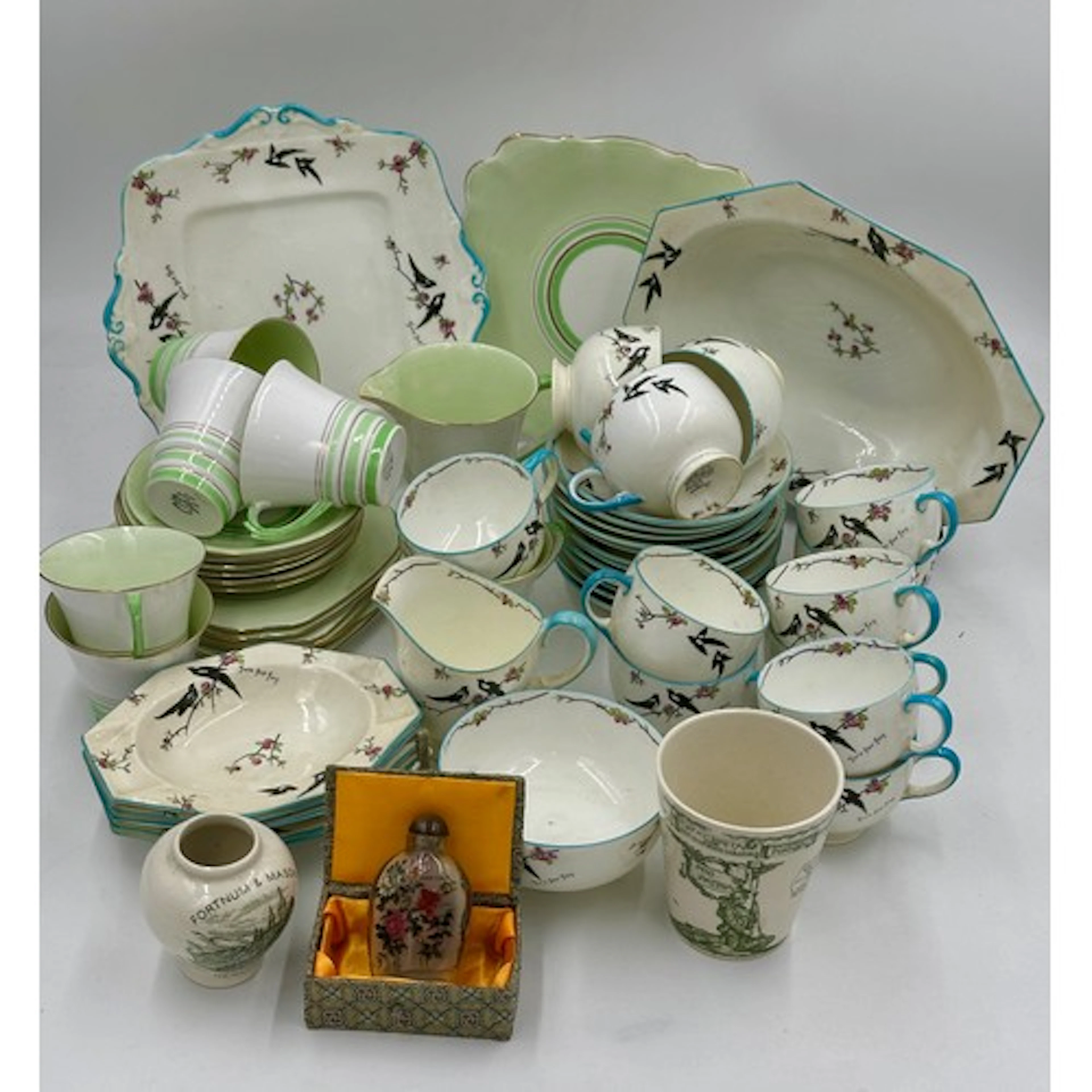 A collection of ceramics to include 2 x part China tea servi...