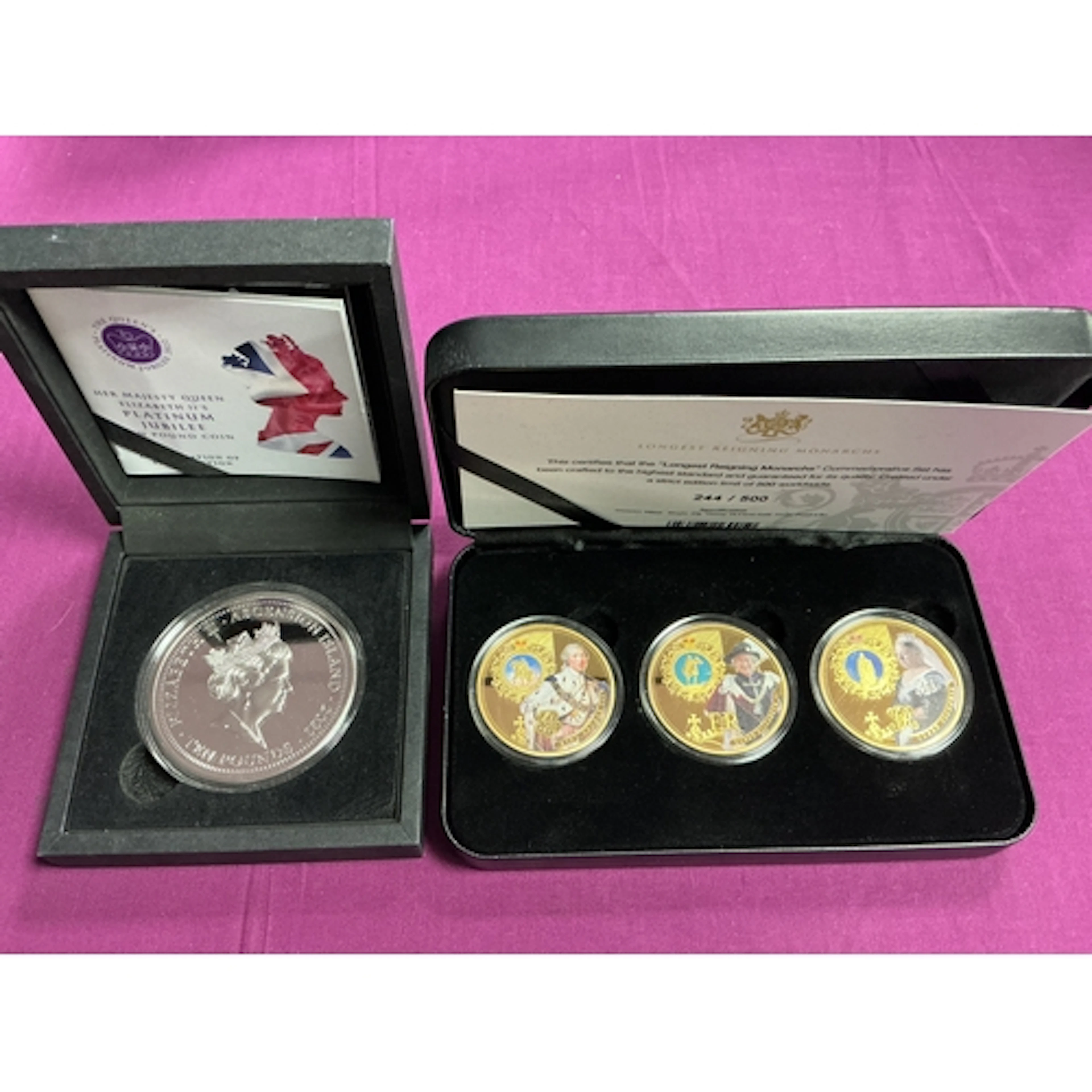2022 Bradford Exchange QEII Platinum Jubilee Proof £10 Coin,...