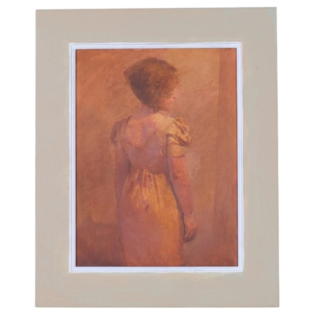 Julian Gordon Mitchell, portrait of a woman, oil on board, 4...