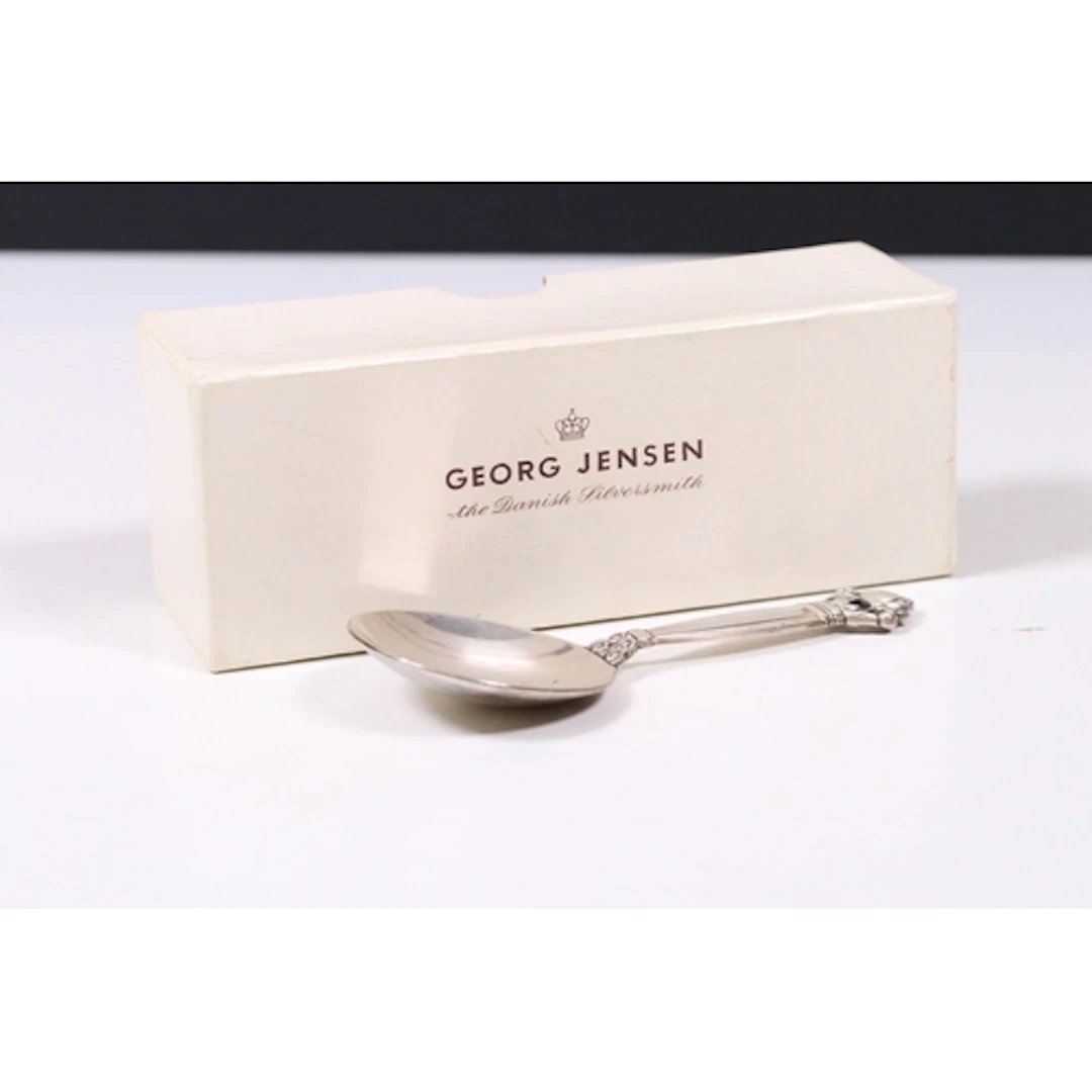 Boxed Mid 20th Century Georg Jensen Danish hallmarked silver...