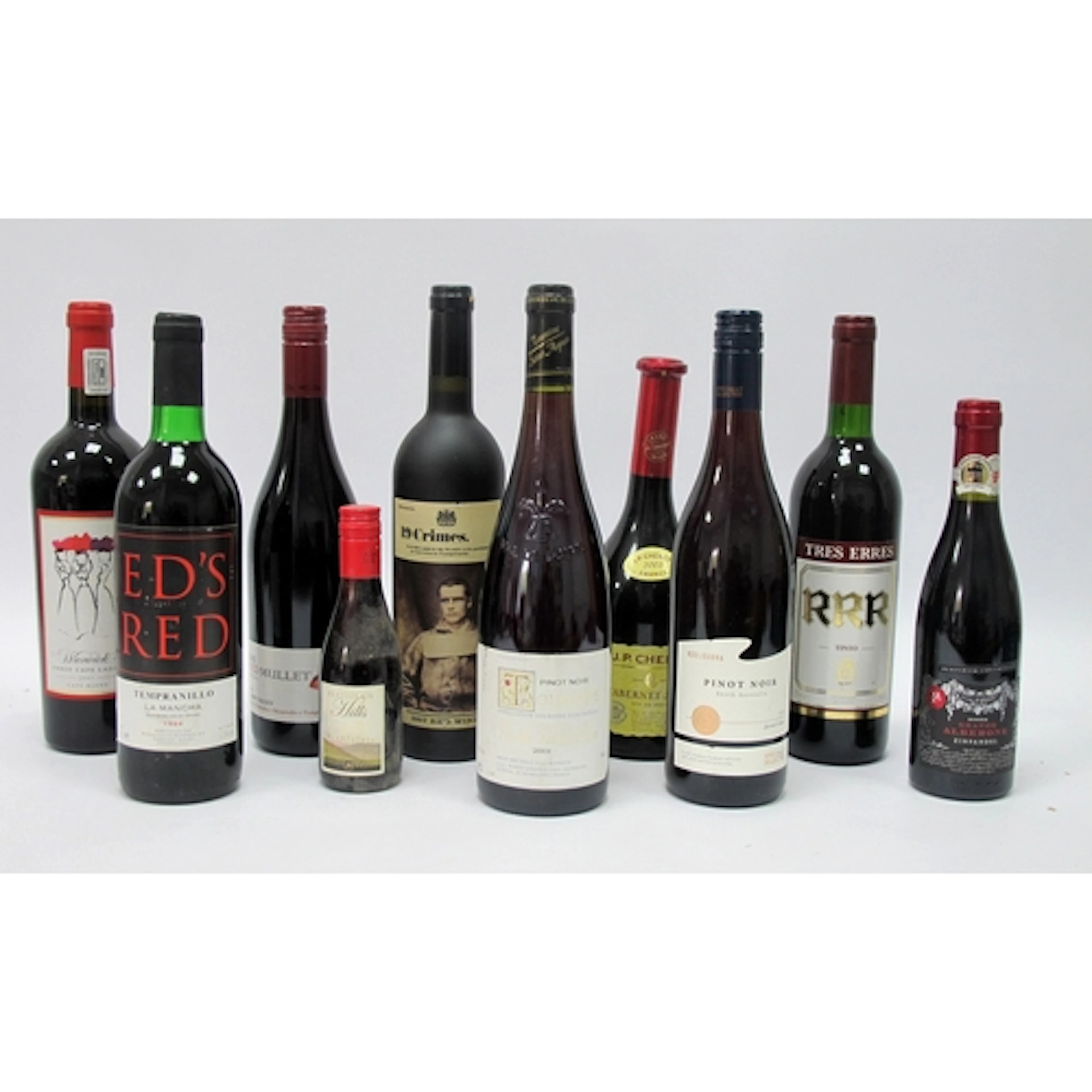 Wine - A Mixed Group; of tempranillo, Beaujolais, 19 Crimes,...