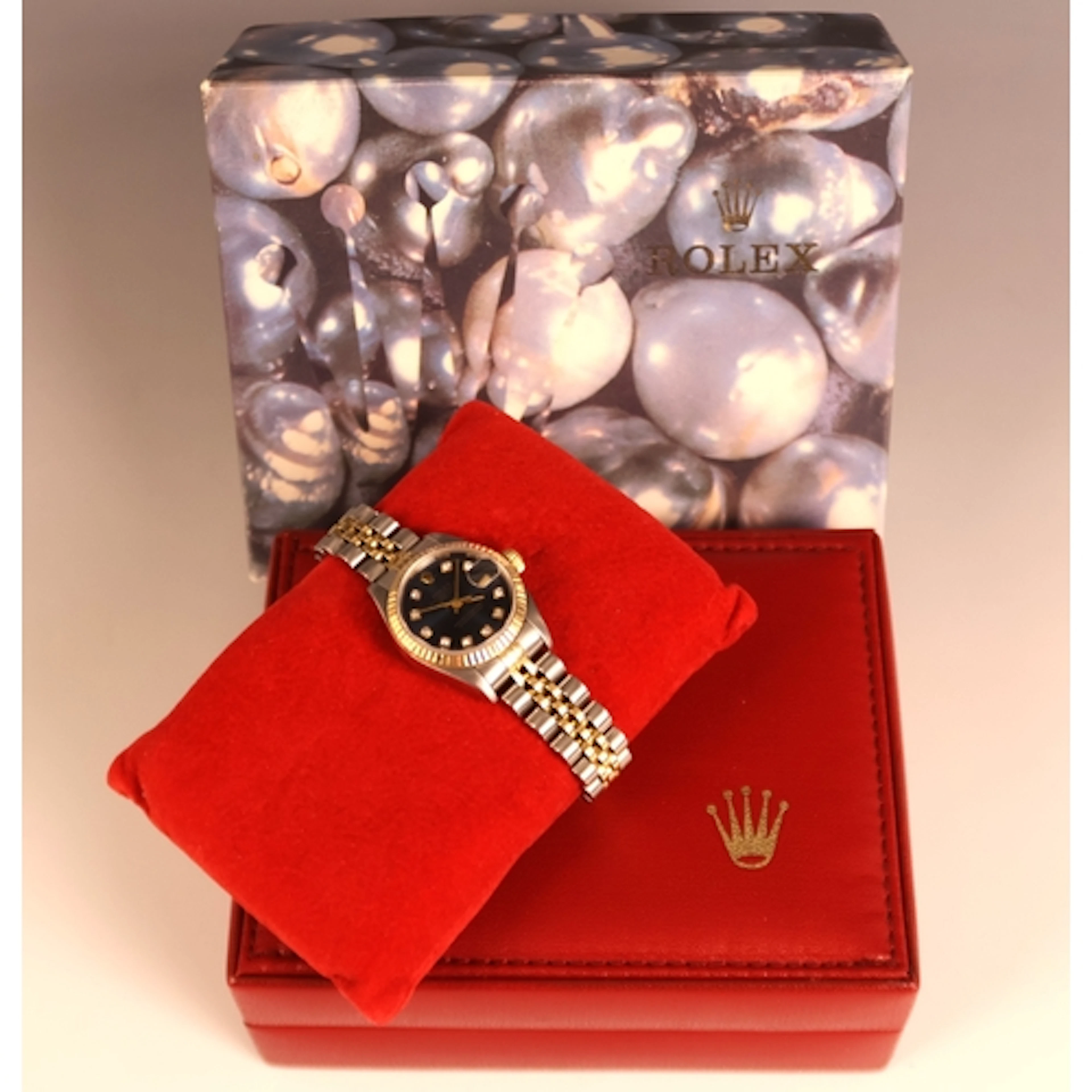A lady's Rolex Oyster Perpetual Datejust bi-colour stainless...