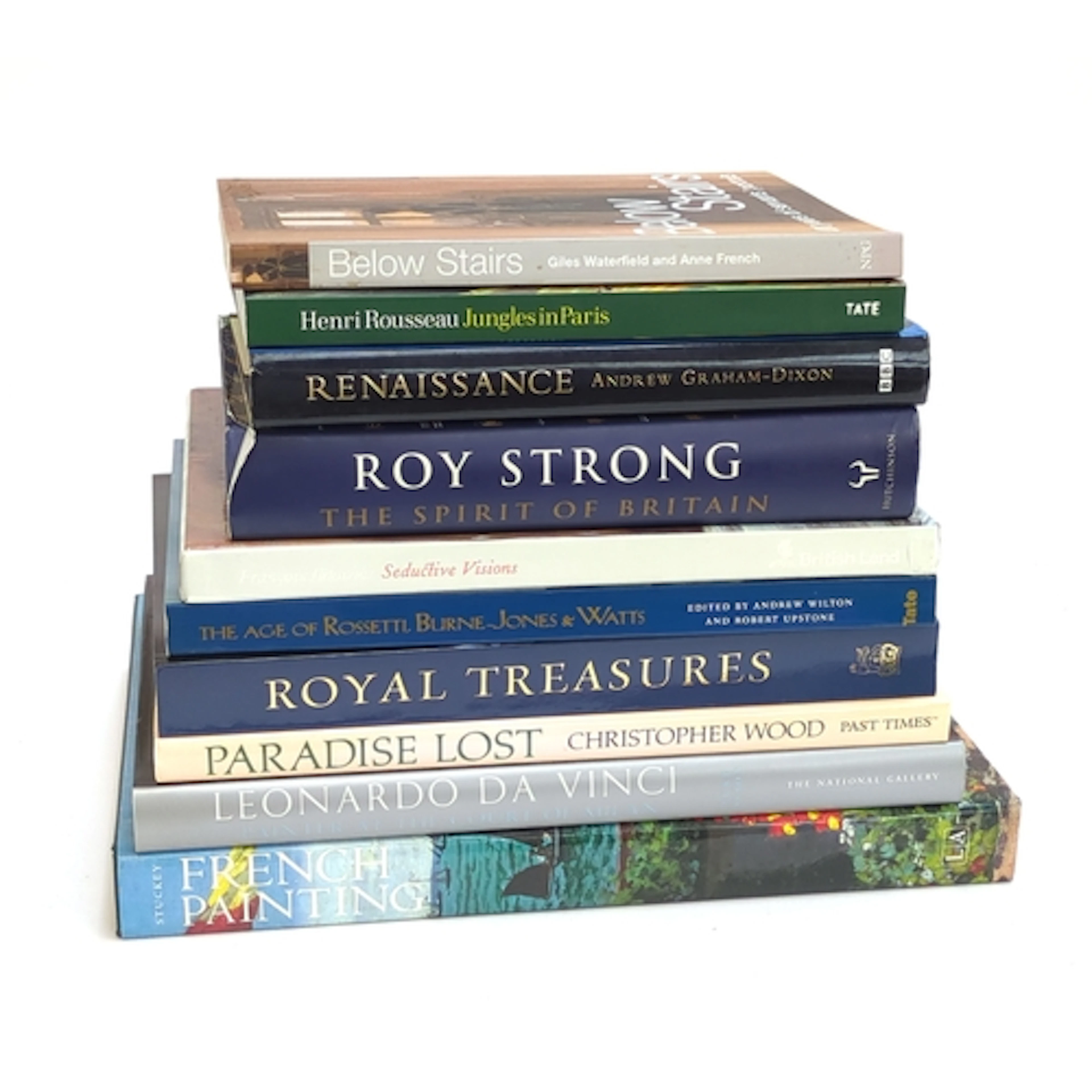 BOOKS, ART. A miscellany: LEONARDO, Henri ROUSSEAU, BOUCHER,...