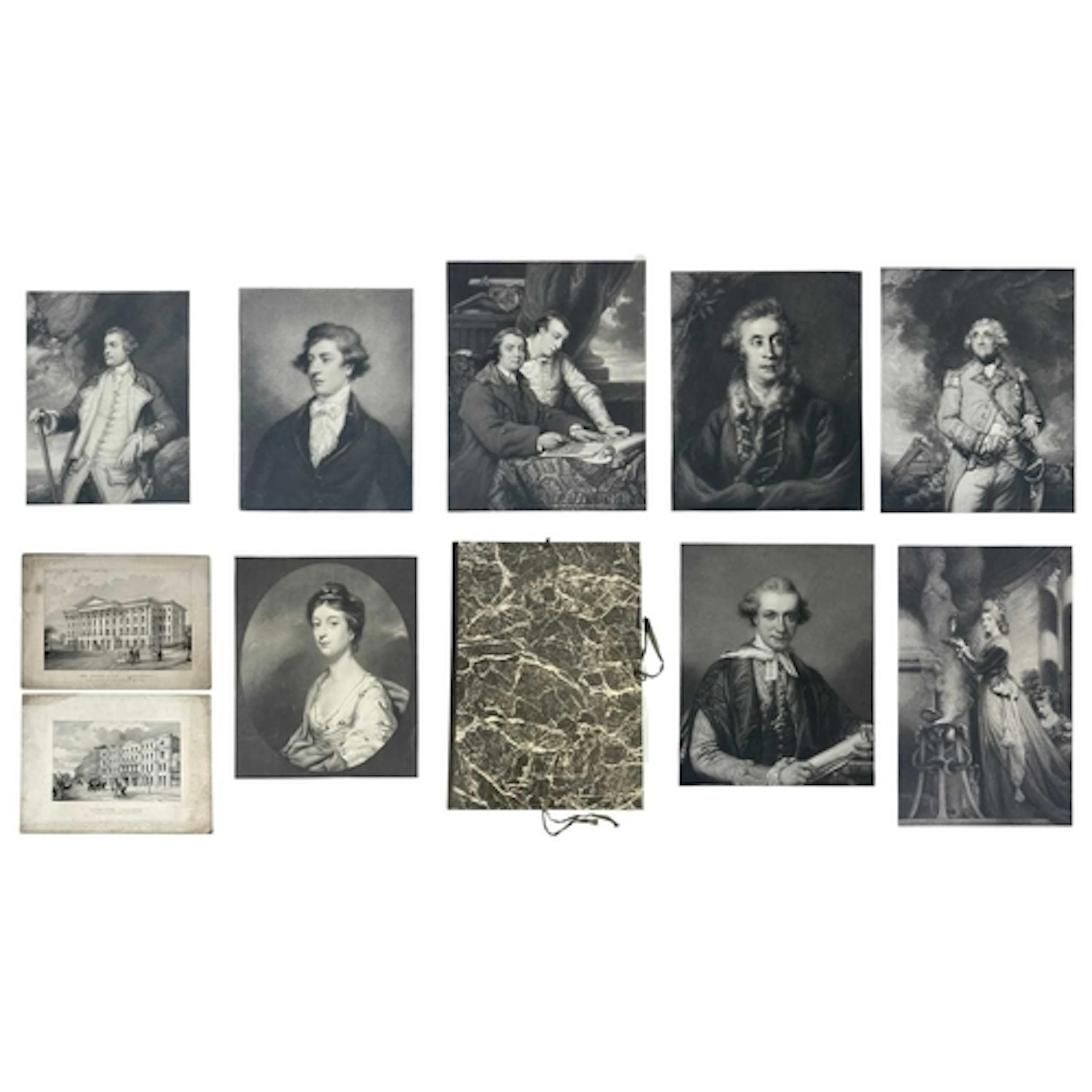 (19th Century Portrait Etchings) Miss Taylor, Sir Robert Cha...