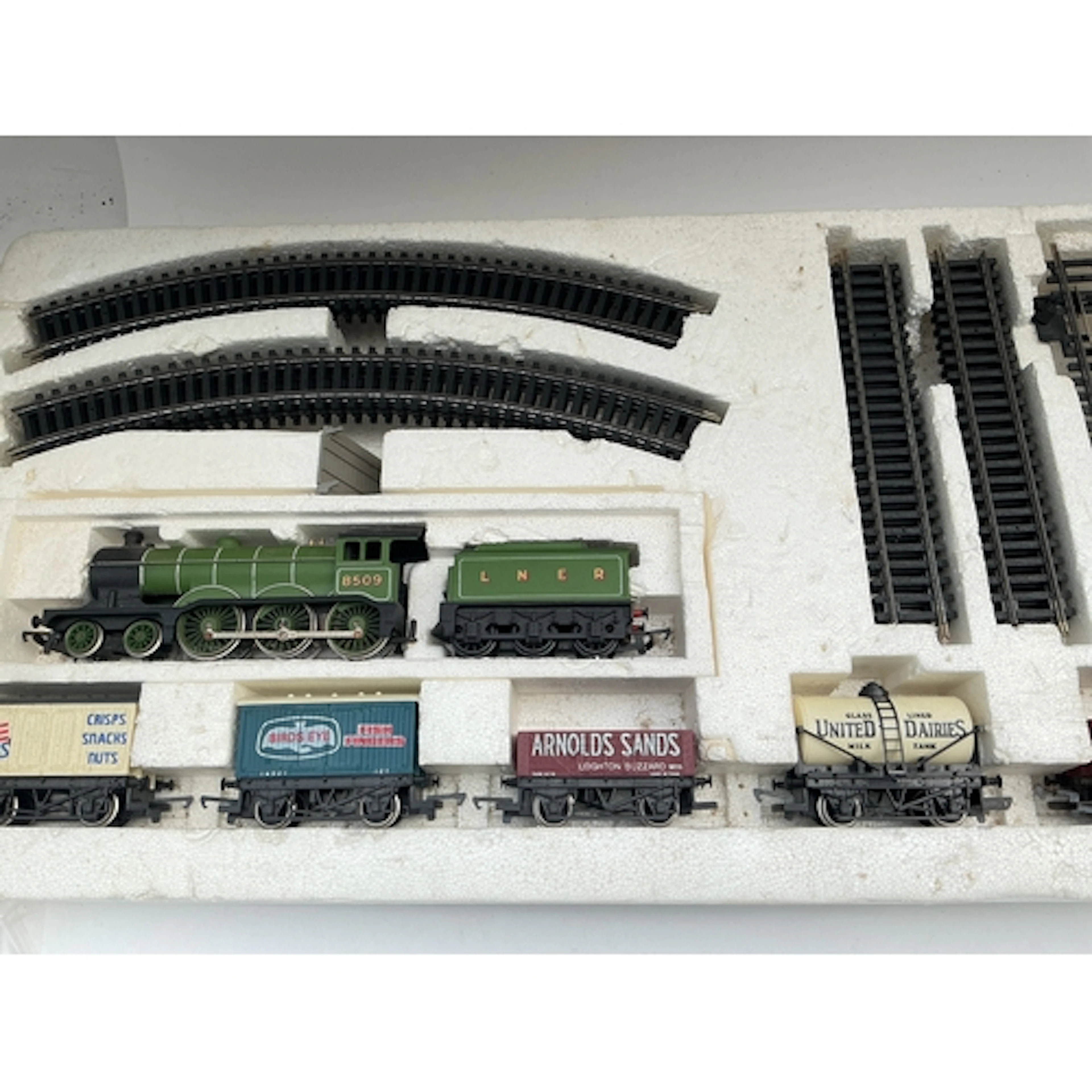 A Boxed Hornby 00 Gauge LNER Heavy Goods Set. Box Is Worn. N...