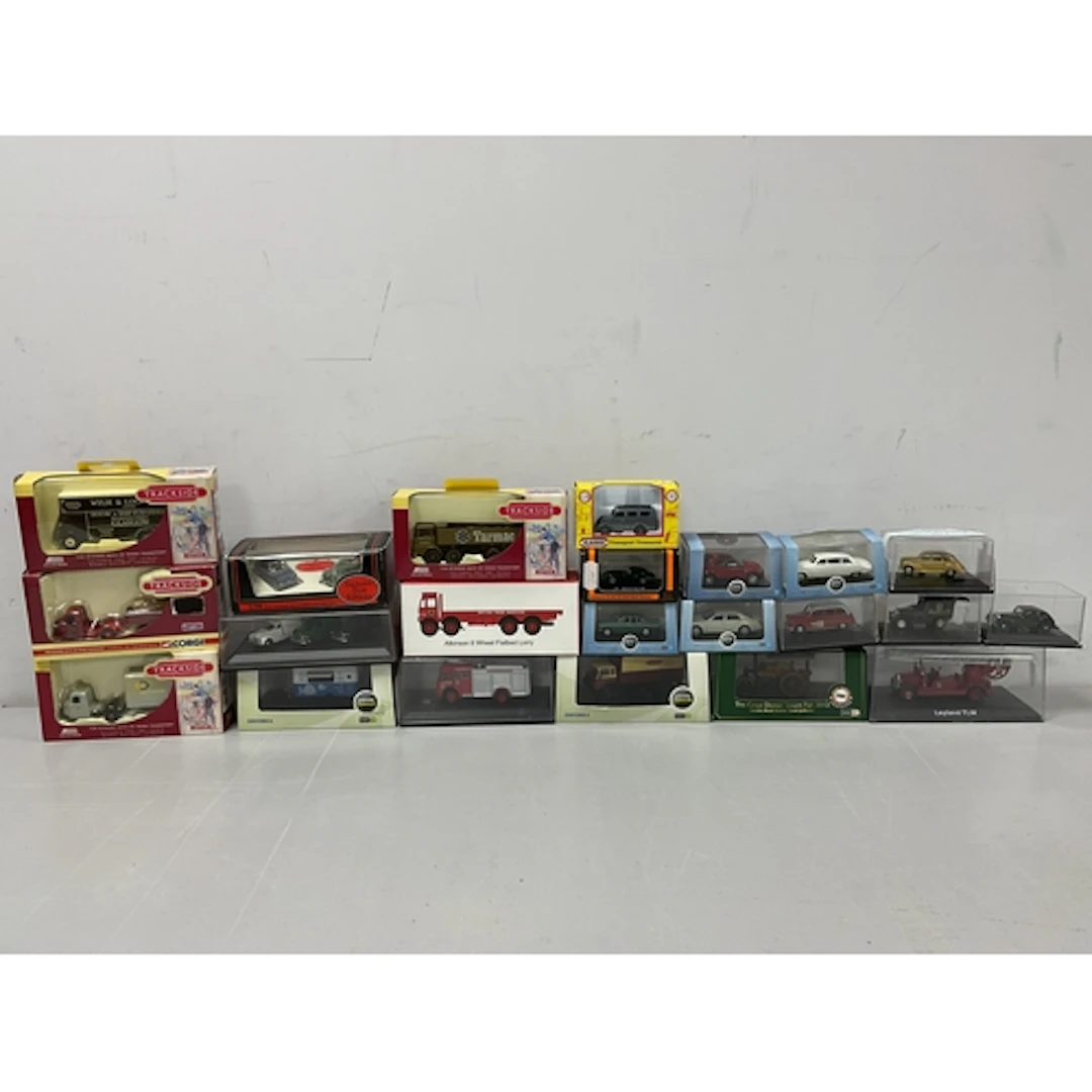 Twenty five 1:76th scale Diecast model Lineside vehicles and...
