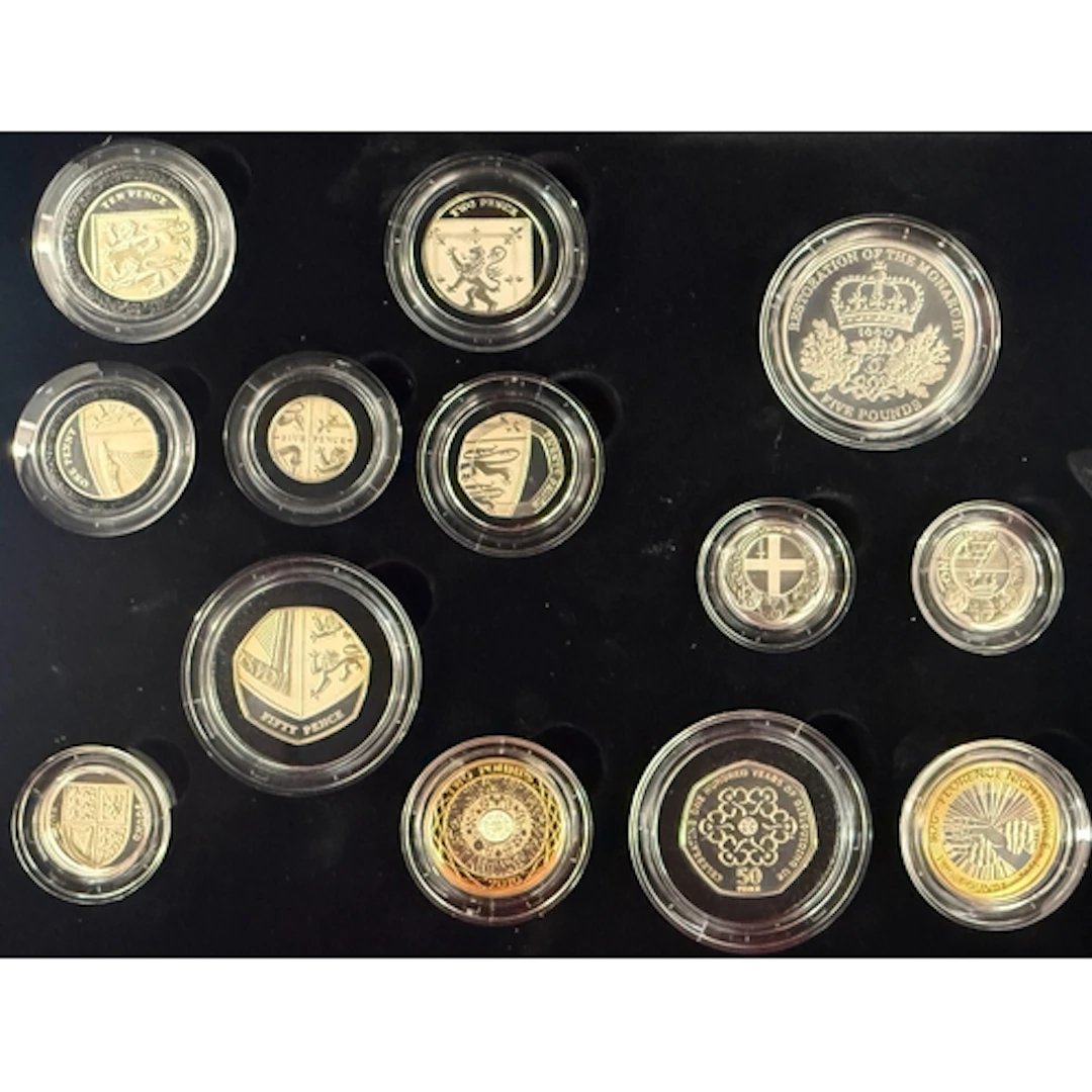 UK 2010 The Royal Mint Silver Proof Coin Year Set, comprisin...