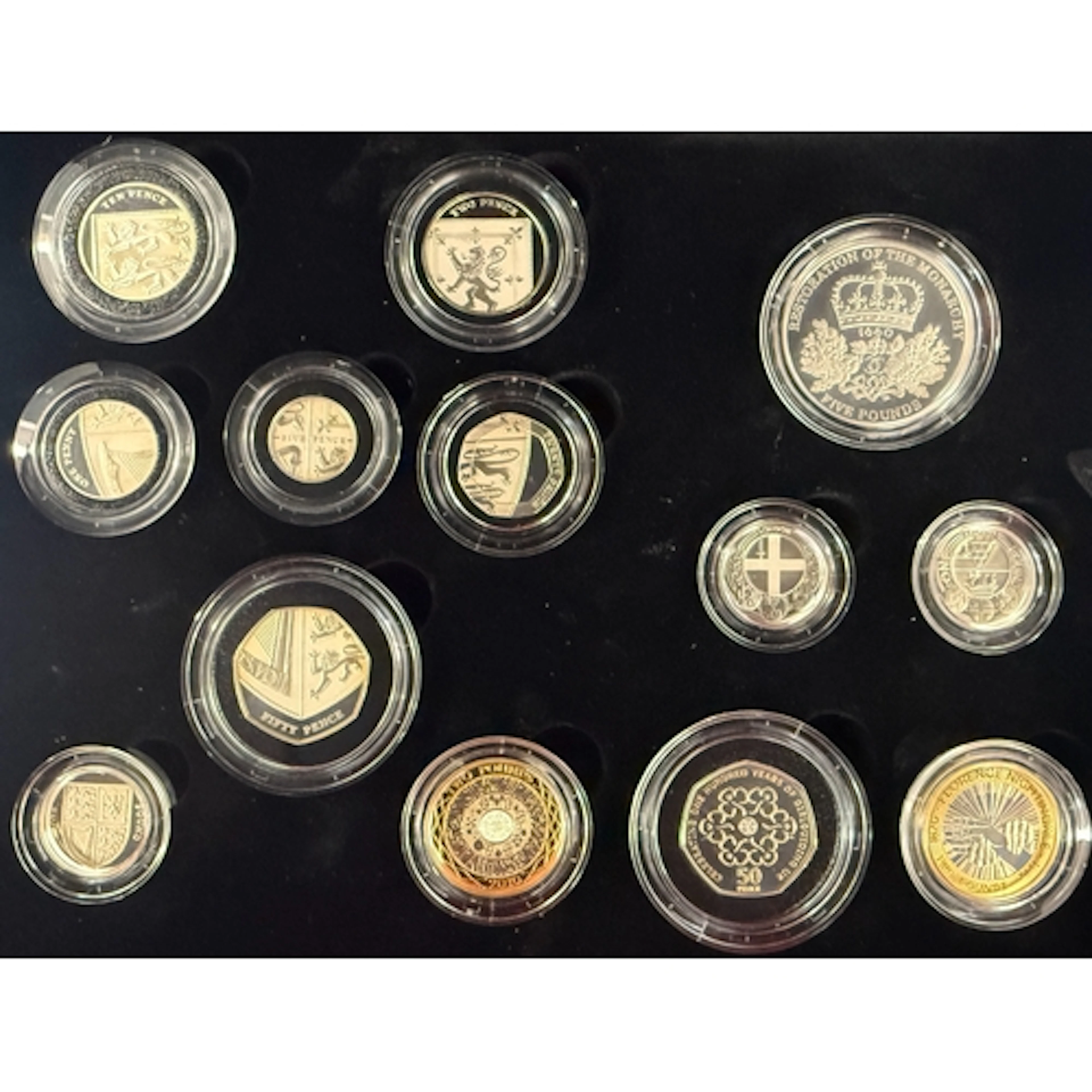 UK 2010 The Royal Mint Silver Proof Coin Year Set, comprisin...