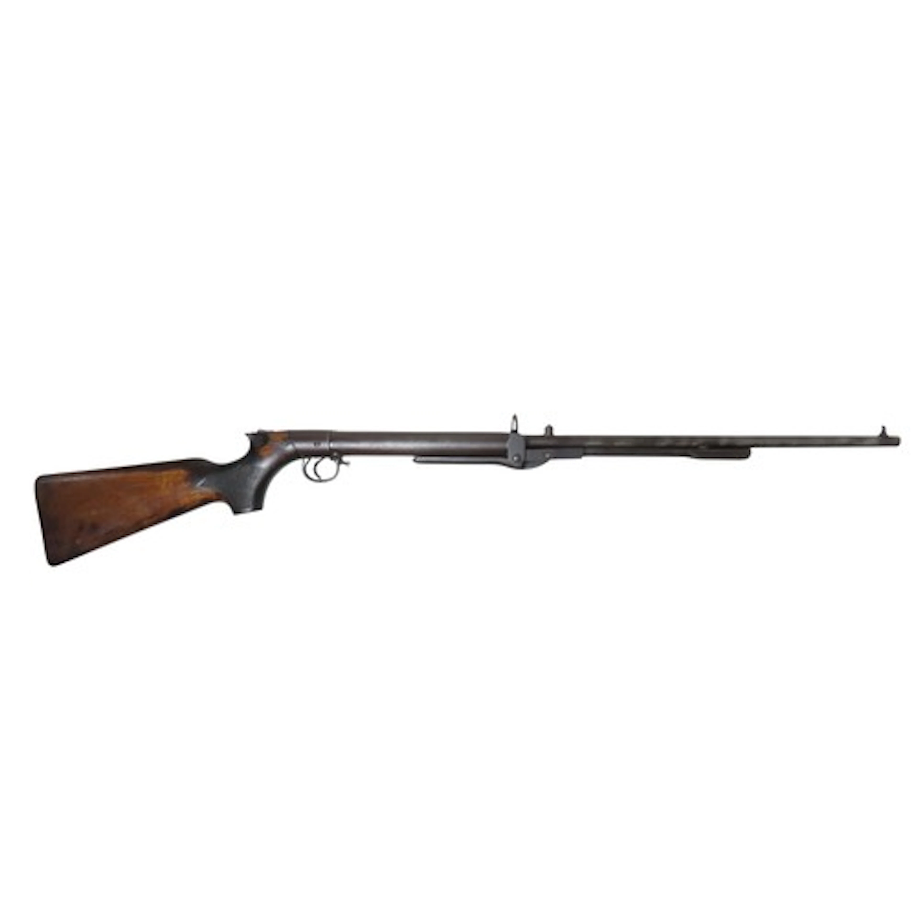 A RARE BSA .177 UNDER-LEVER AIR RIFLE with dovetailed fore-s...