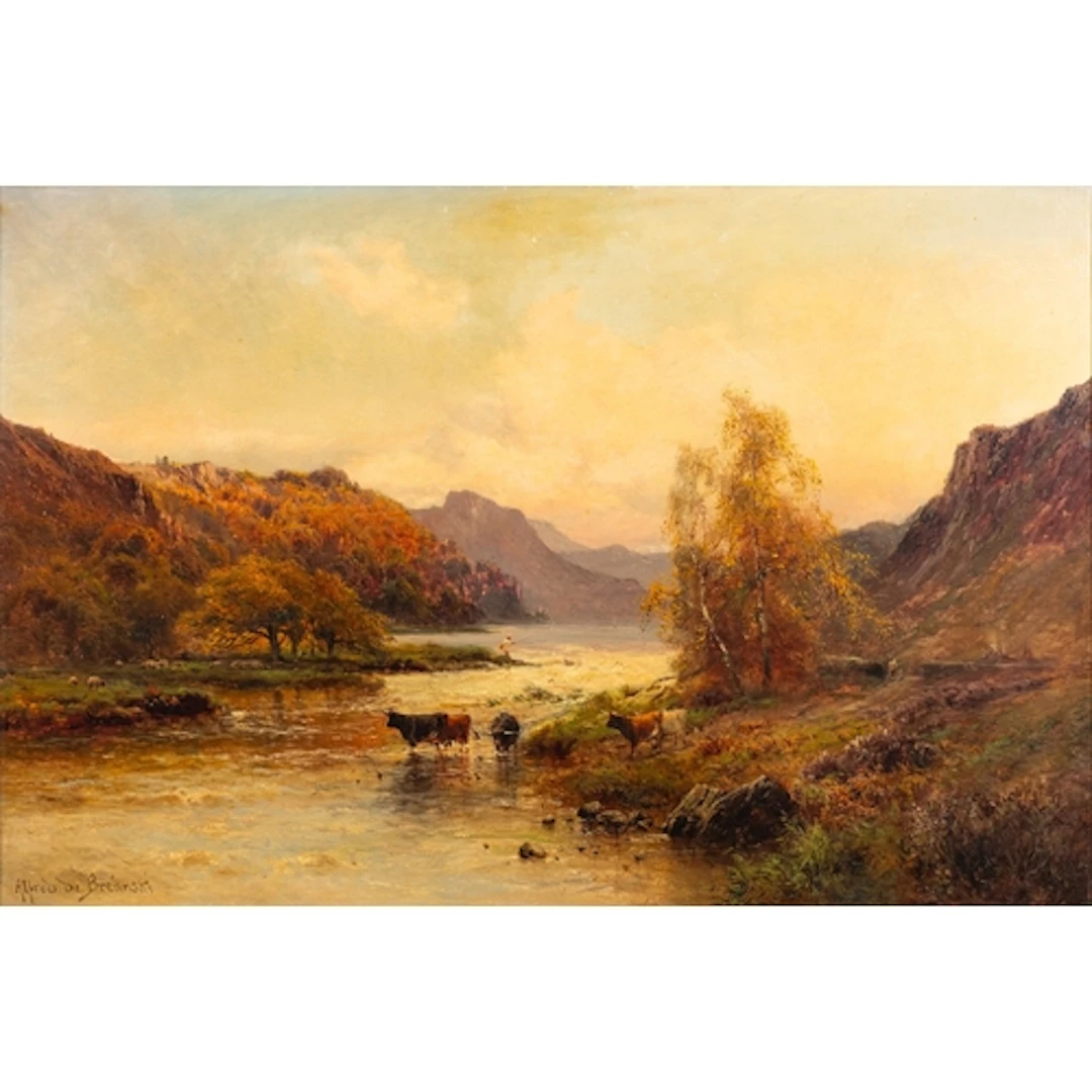 Alfred de Breanski (British, 1852-1928) - 'The Source of the...