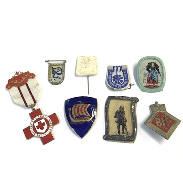 A collection of Badges including a British BIF trade buyers ...