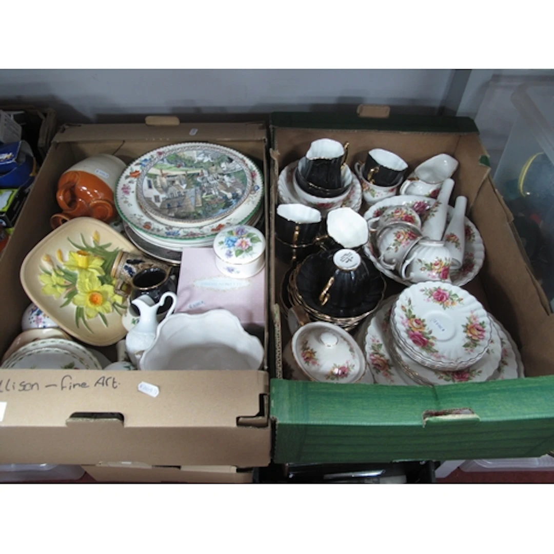 Ceramics, comprising Old Royal and Old Foley teaware, Spode,...