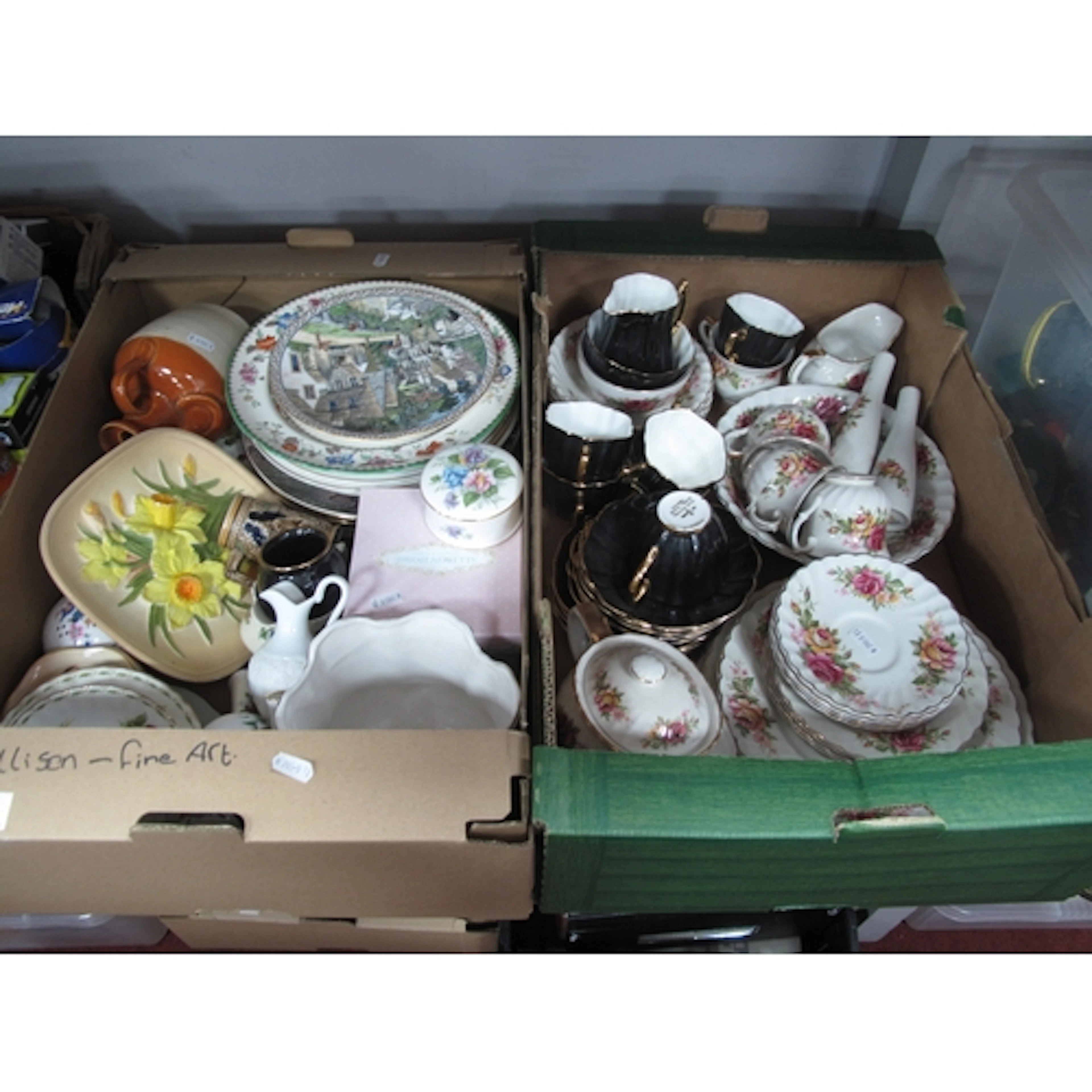 Ceramics, comprising Old Royal and Old Foley teaware, Spode,...