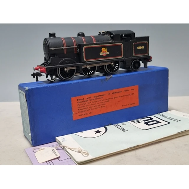 A boxed Hornby Dublo EDL17 matt 0-6-2T Locomotive, Nr M, has...