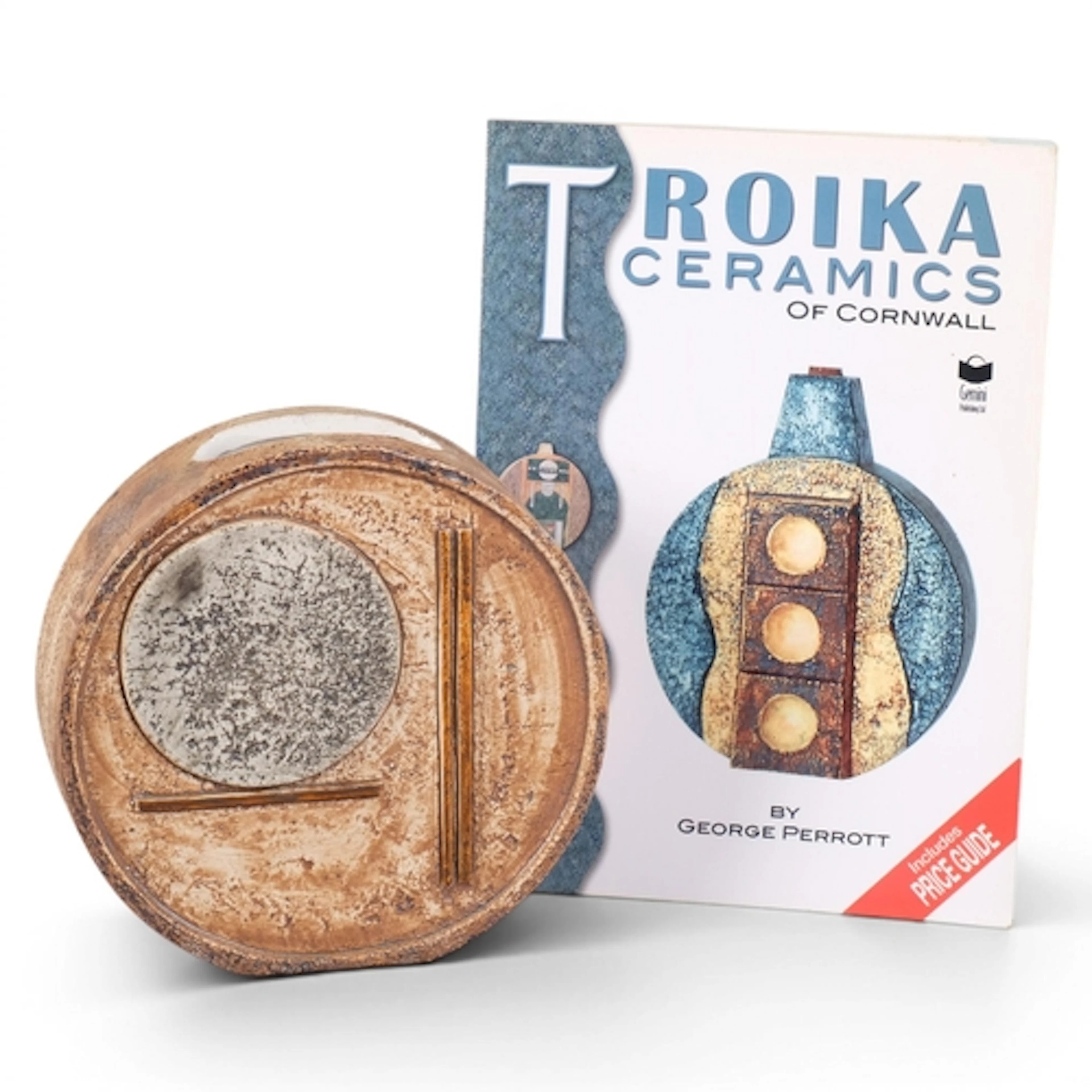 PENNY BLACK for Troika, Cornwall, a wheel vase, makers marks...