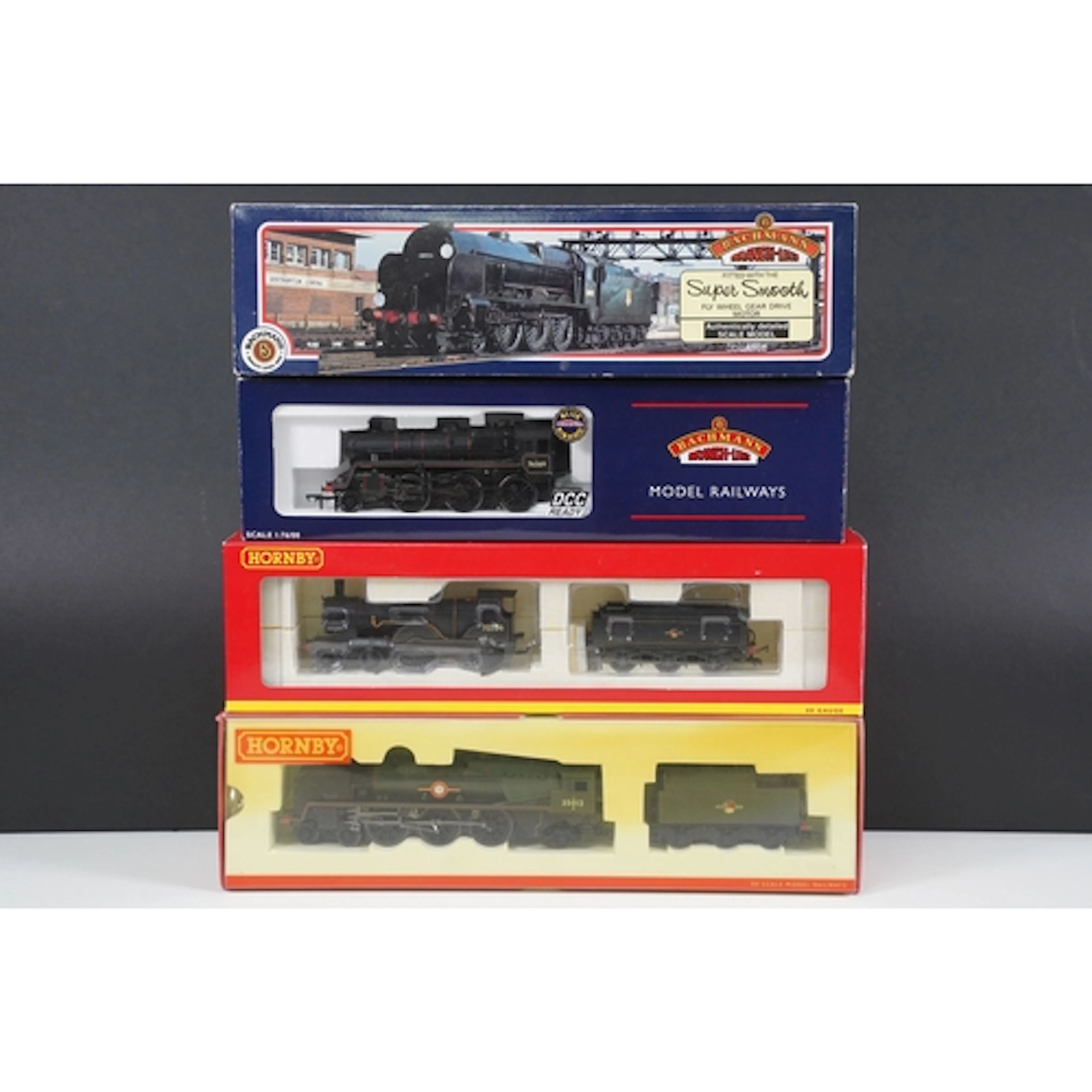 Four boxed OO gauge locomotives to include 2 x Hornby (R2831...
