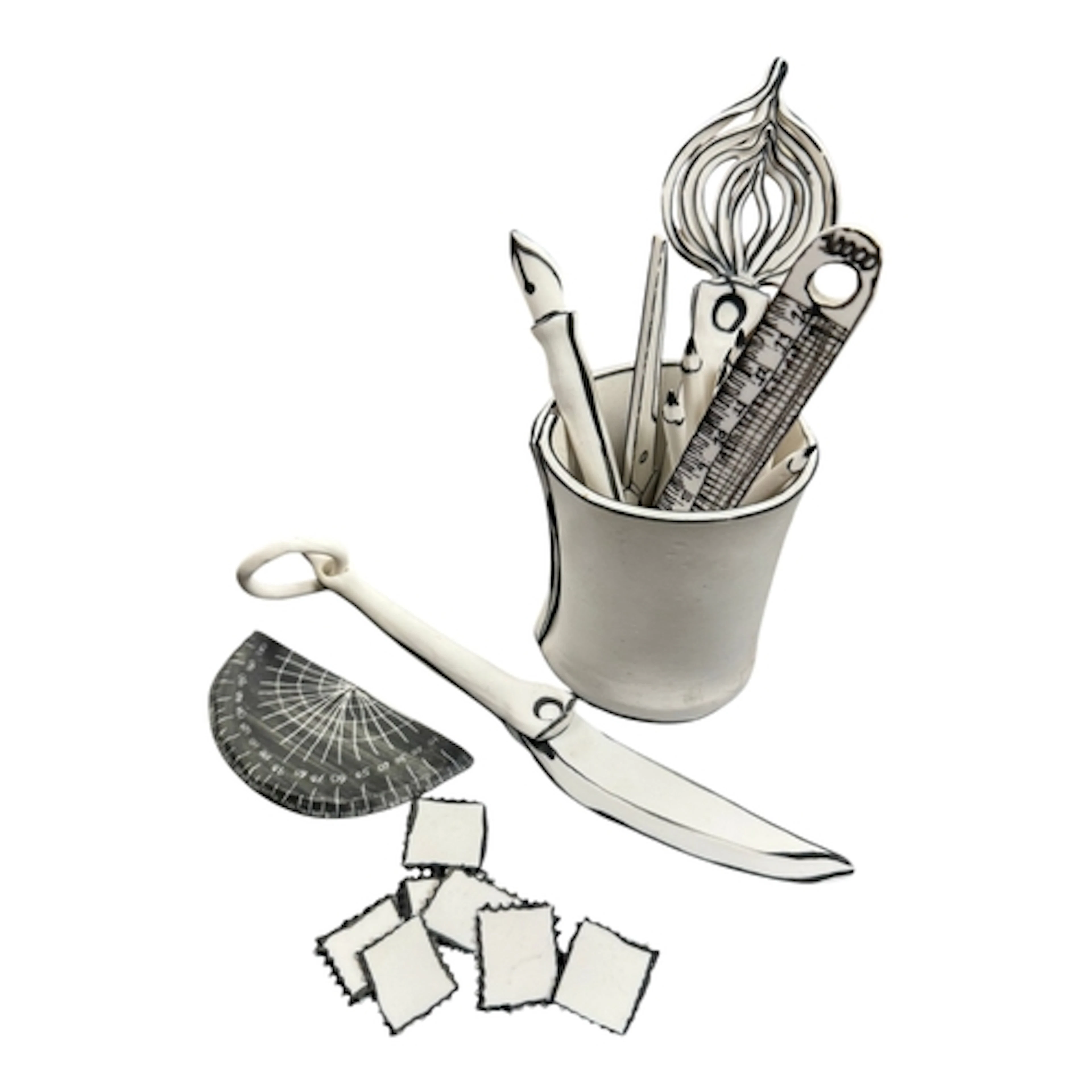 Katharine Morling. A collection of studio pottery trompe l'o...