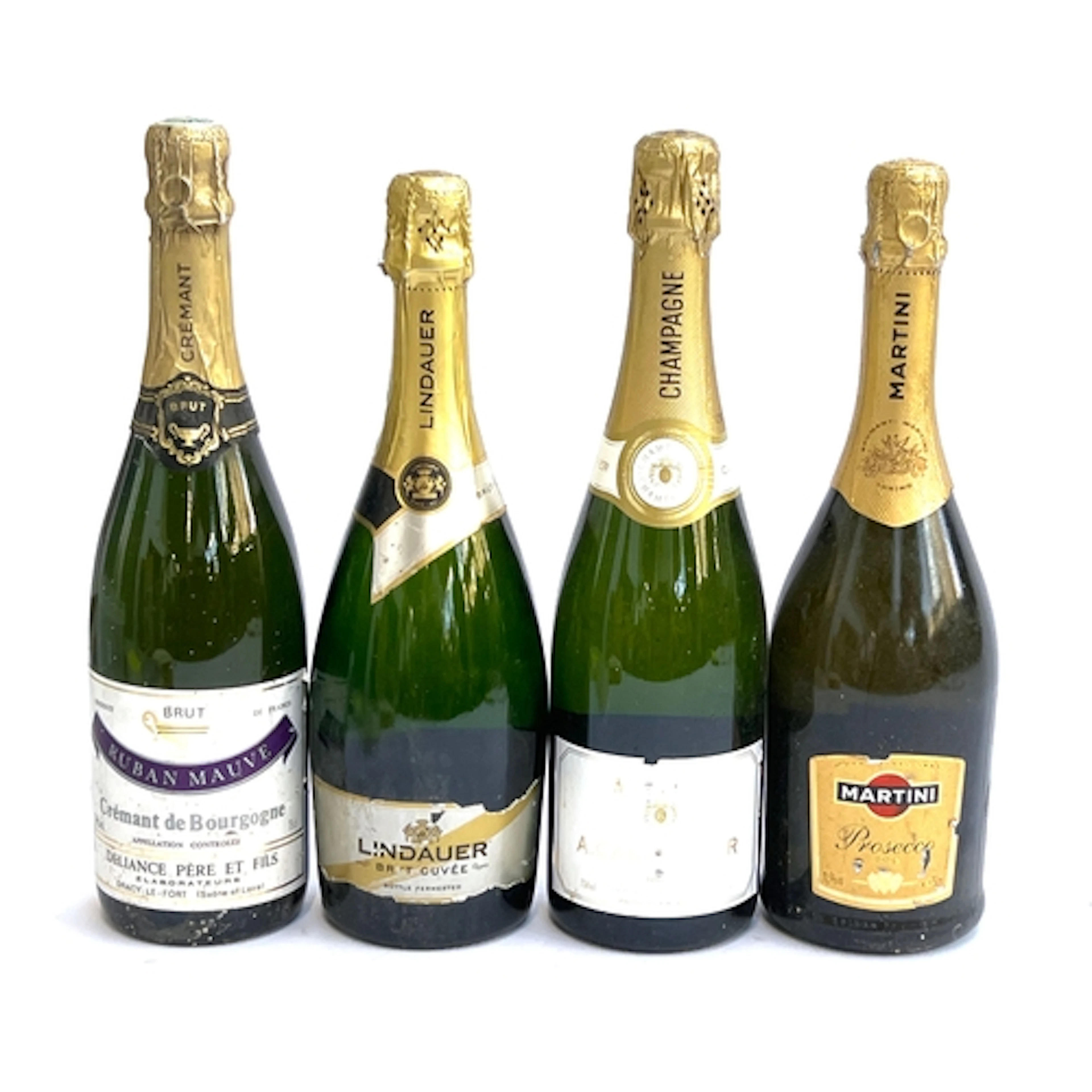 Four bottles of fizz to include Champagne A Carpentier Brut;...