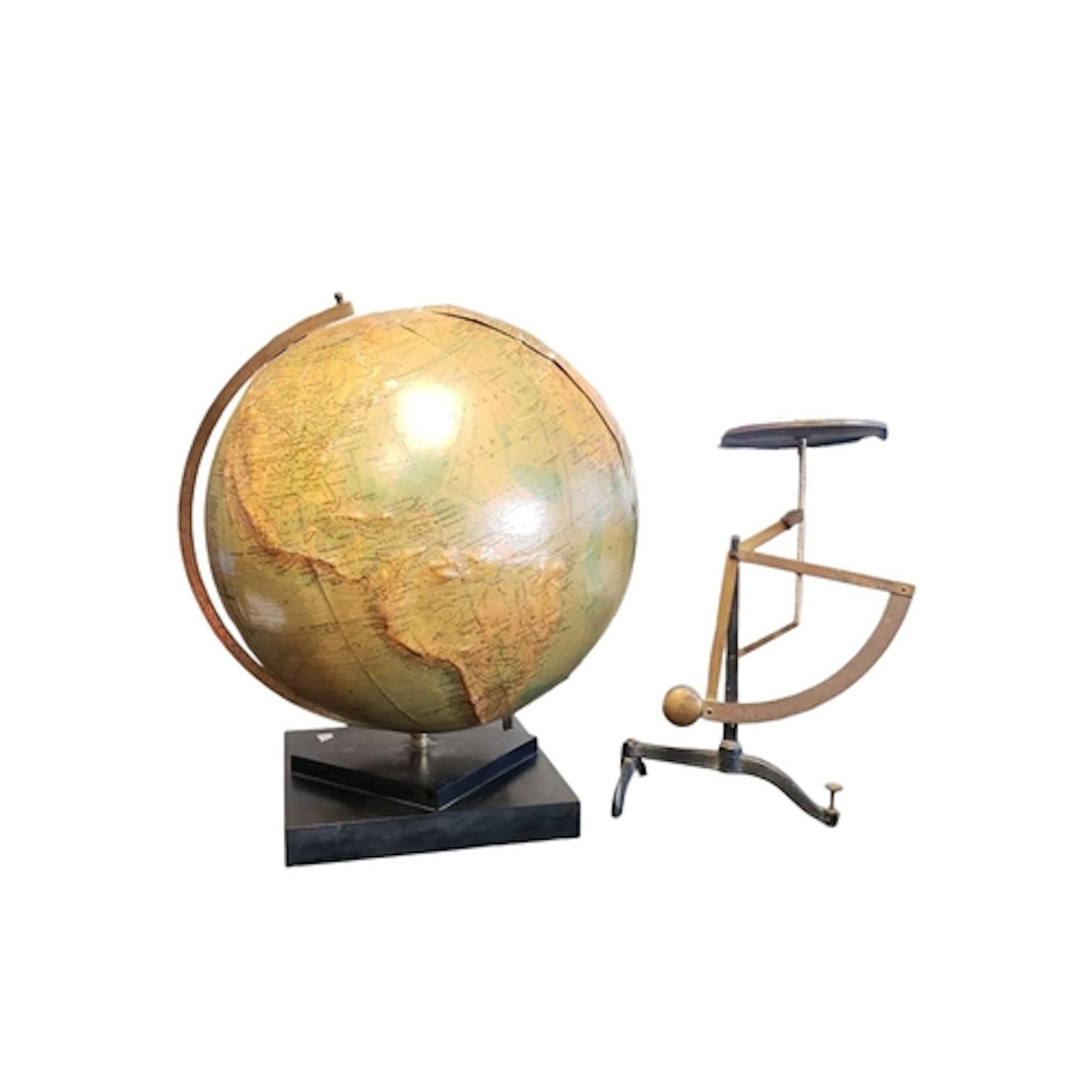 1940s vintage Phillips globe and postal letter balance. The ...